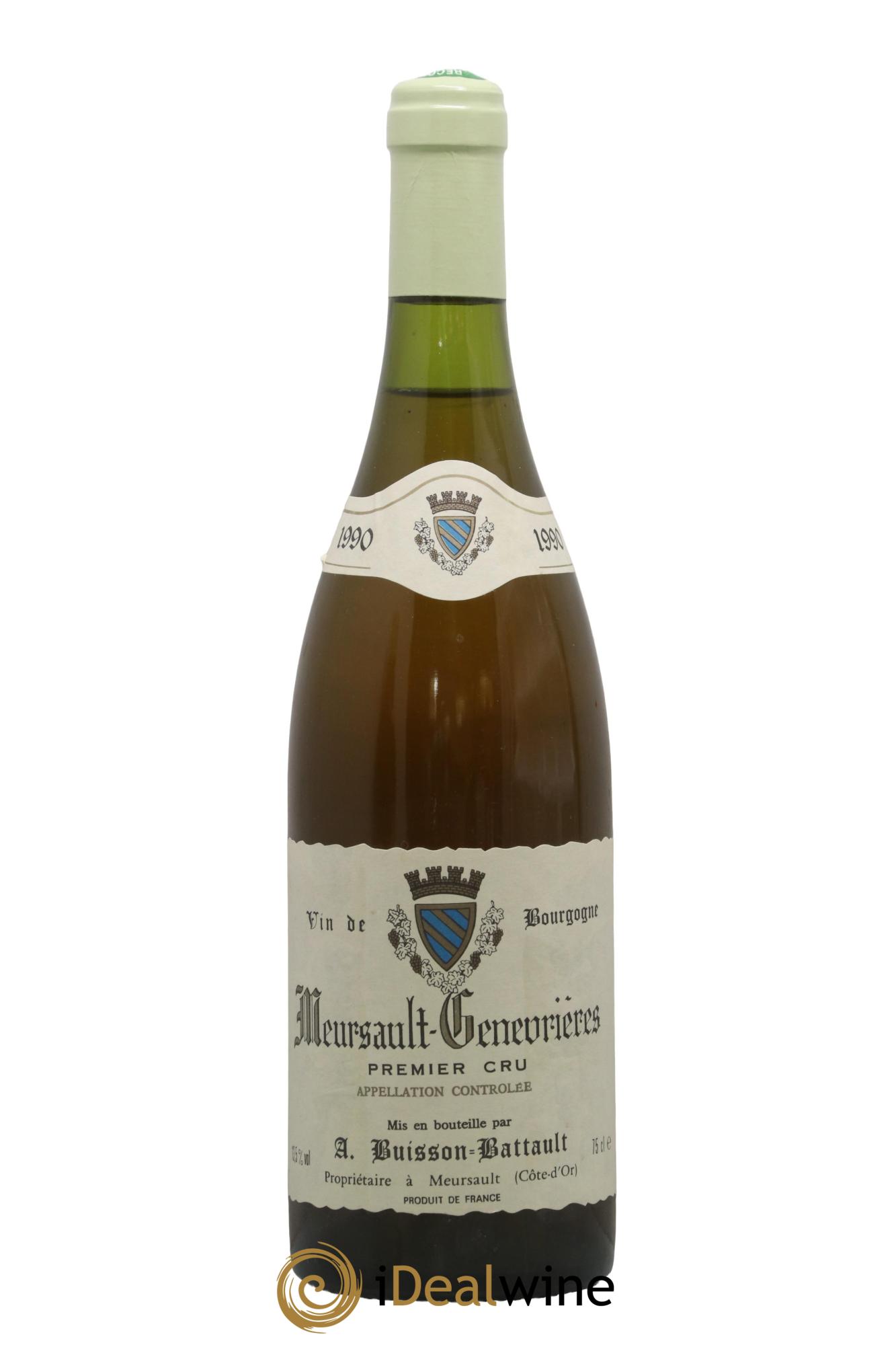 Meursault 1er Cru Les Genevrières Domaine Buisson Battault 1990 - Posten von 1 Flasche - 0