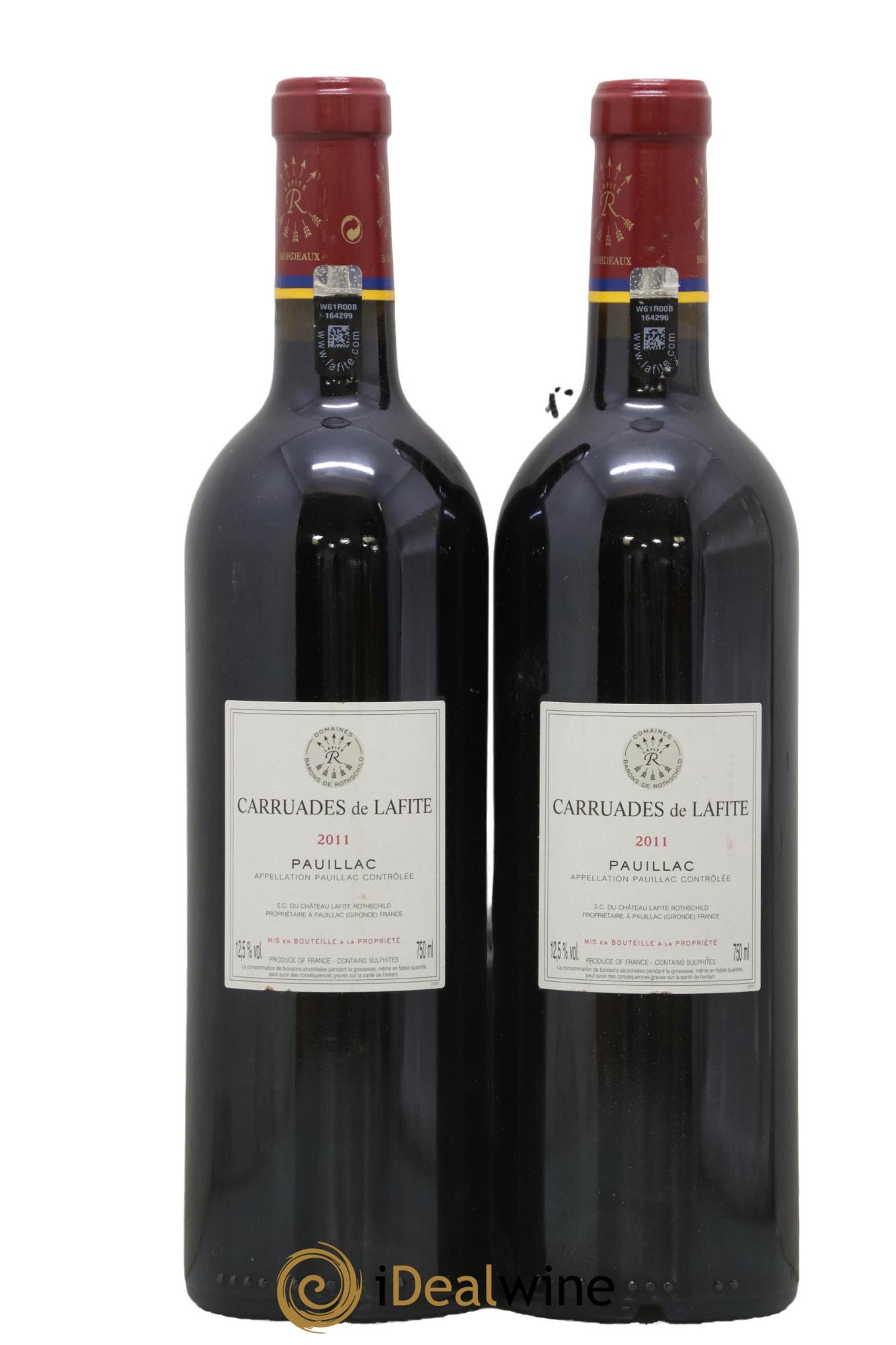 Carruades de Lafite Rothschild Second Vin 2011 - Lot of 2 bottles - 1