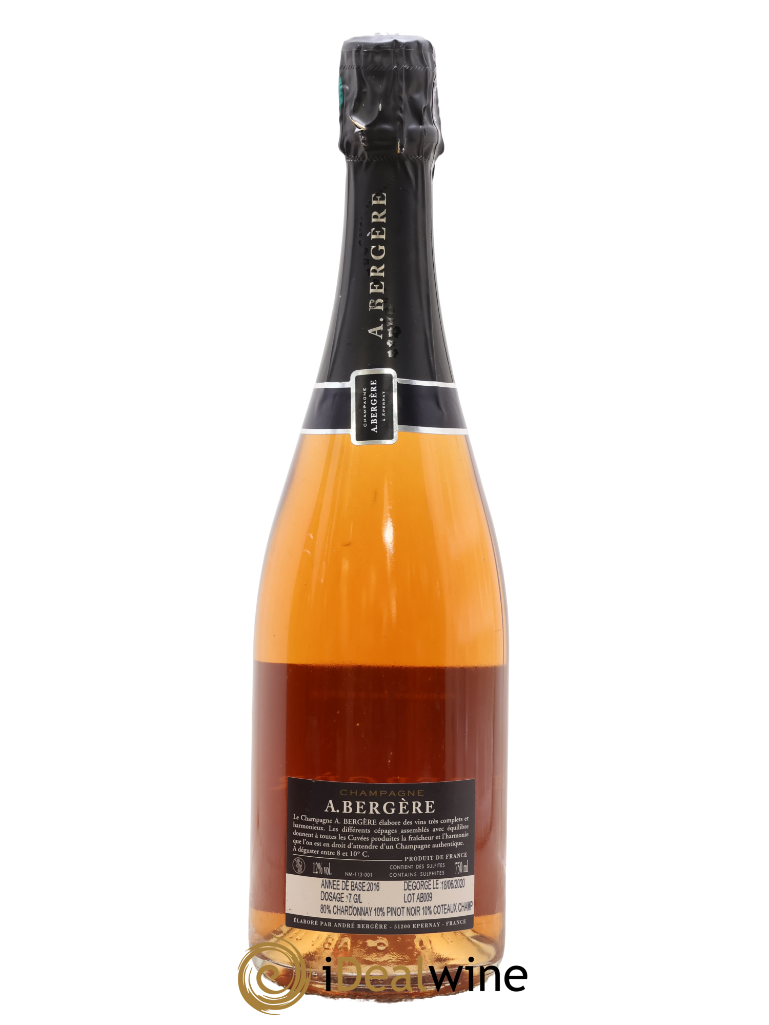 Champagne - A. Bergere - Lot of 1 bottle - 1