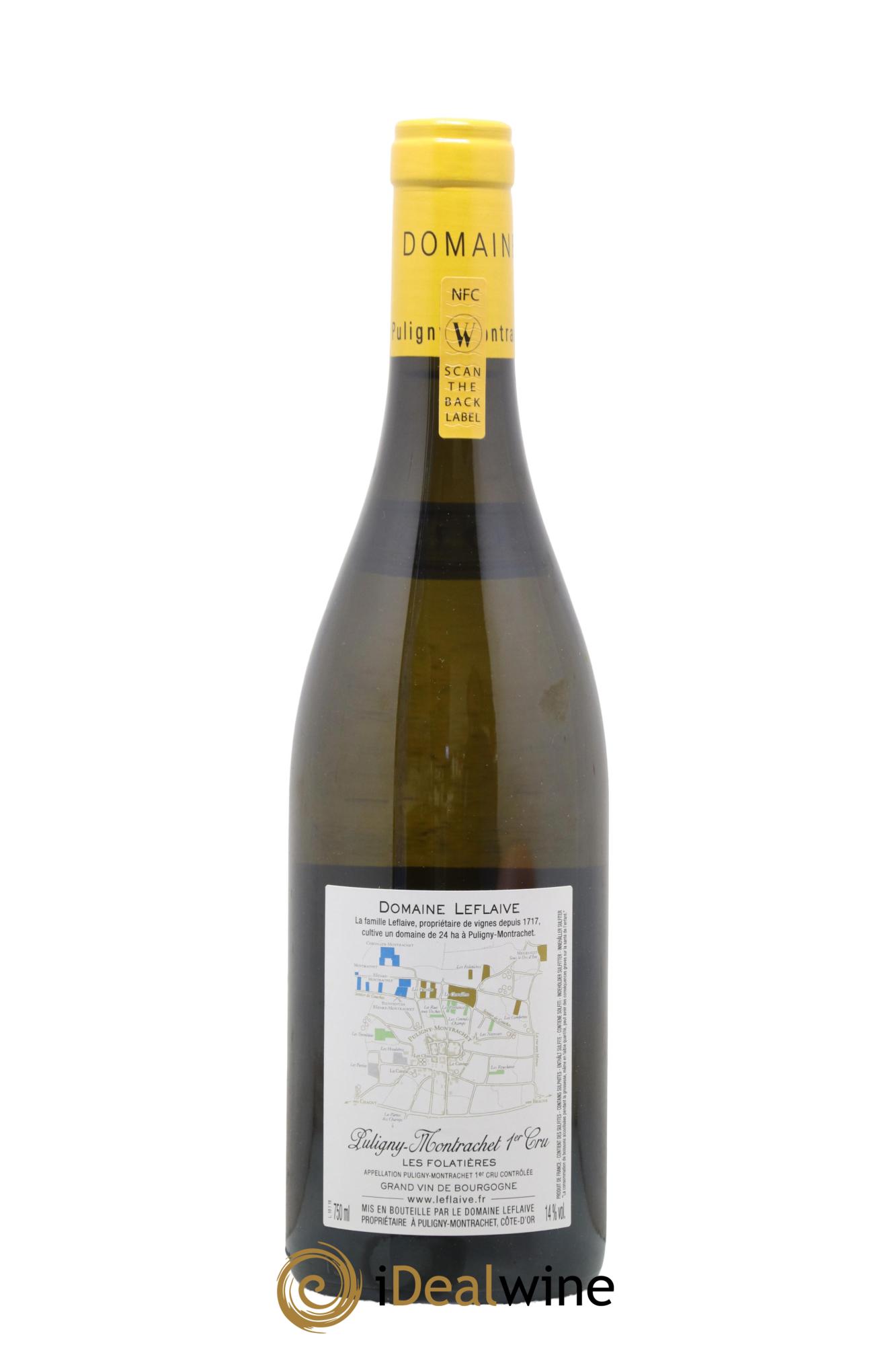 Puligny-Montrachet 1er Cru Les Folatières Leflaive (Domaine) 2019 - Lot de 1 bouteille - 1