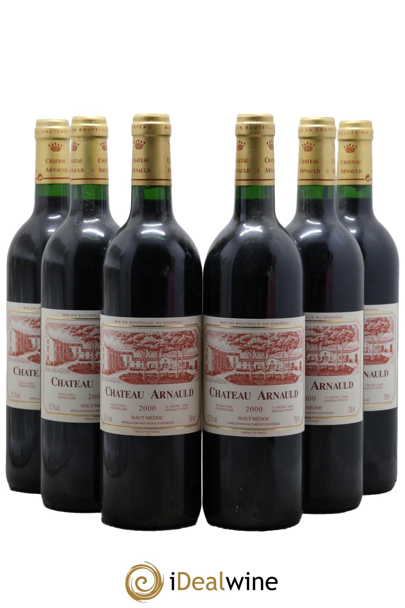 Château Arnauld Cru Bourgeois 2000 - Lot de 6 bouteilles - 0