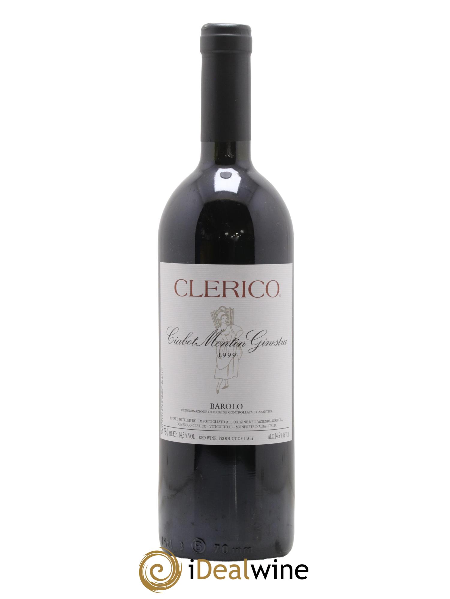 Barolo DOCG Ciabot Mentin Ginestra Domenico Clerico 1999 - Lot de 1 bouteille - 0