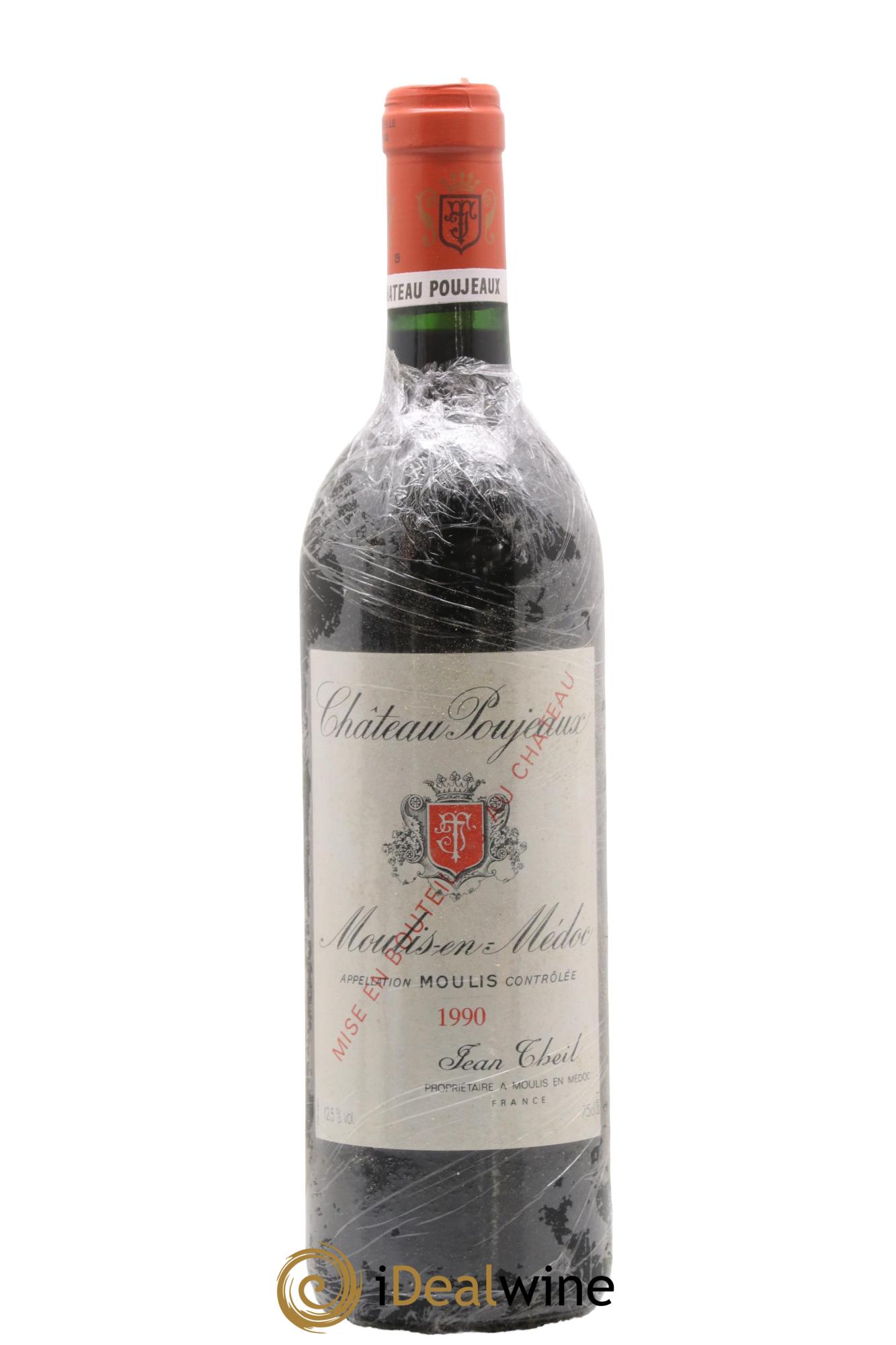 Château Poujeaux 1990 - Lot de 1 bouteille - 0