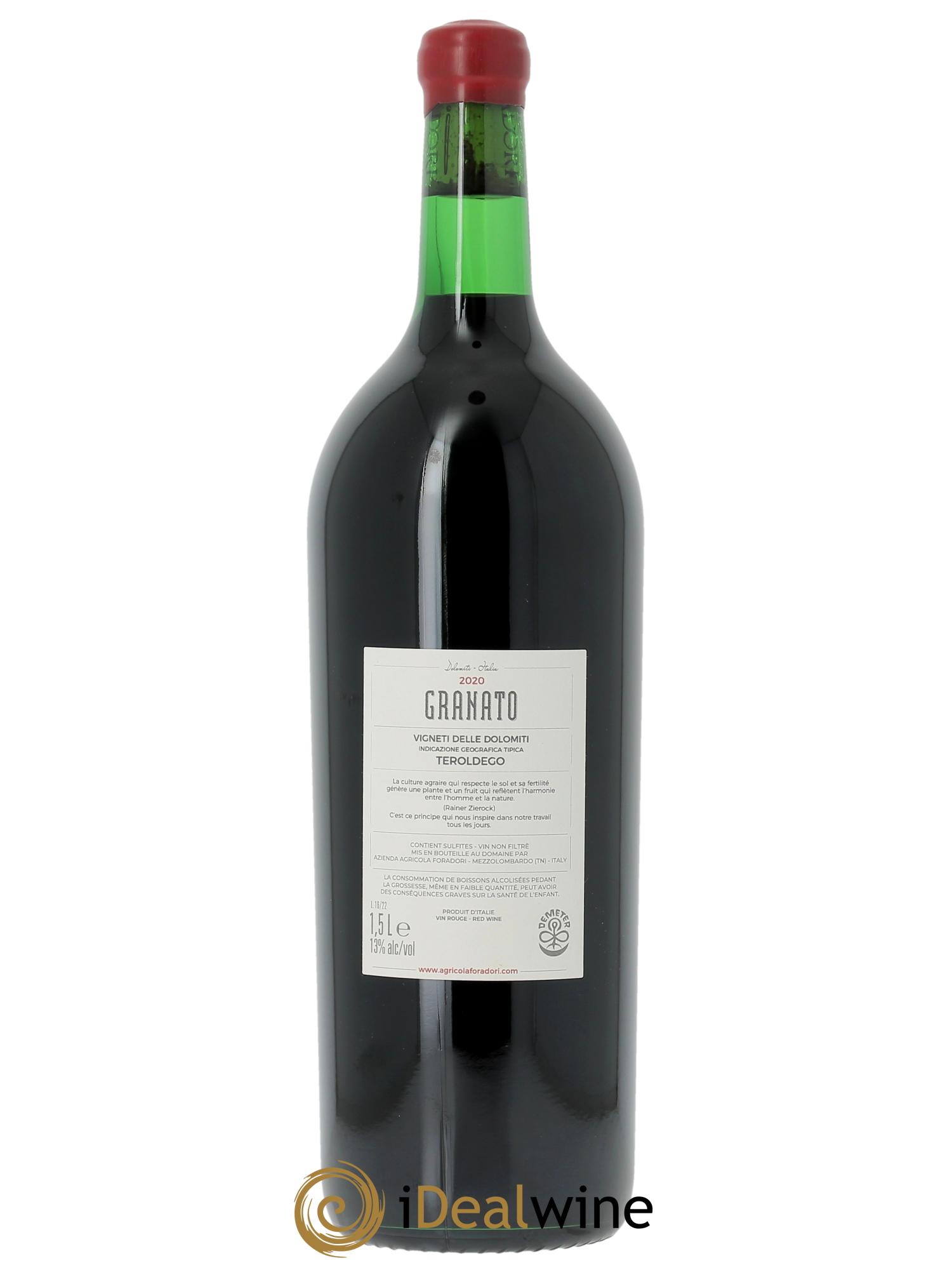 Vigneti delle Dolomiti IGT Granato Elisabetta Foradori  2020 - Lotto di 1 magnum - 1