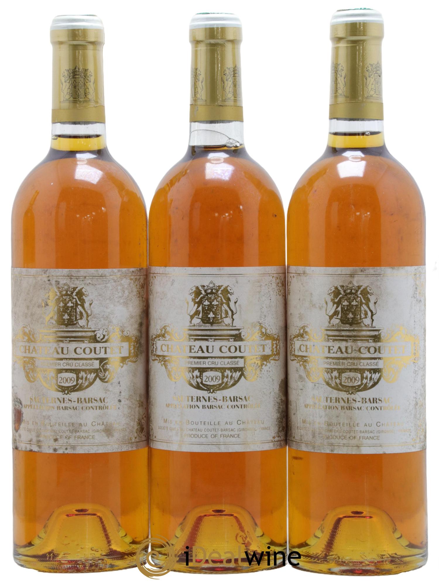 Château Coutet 1er Grand Cru Classé 2009 - Lot de 3 bouteilles - 0