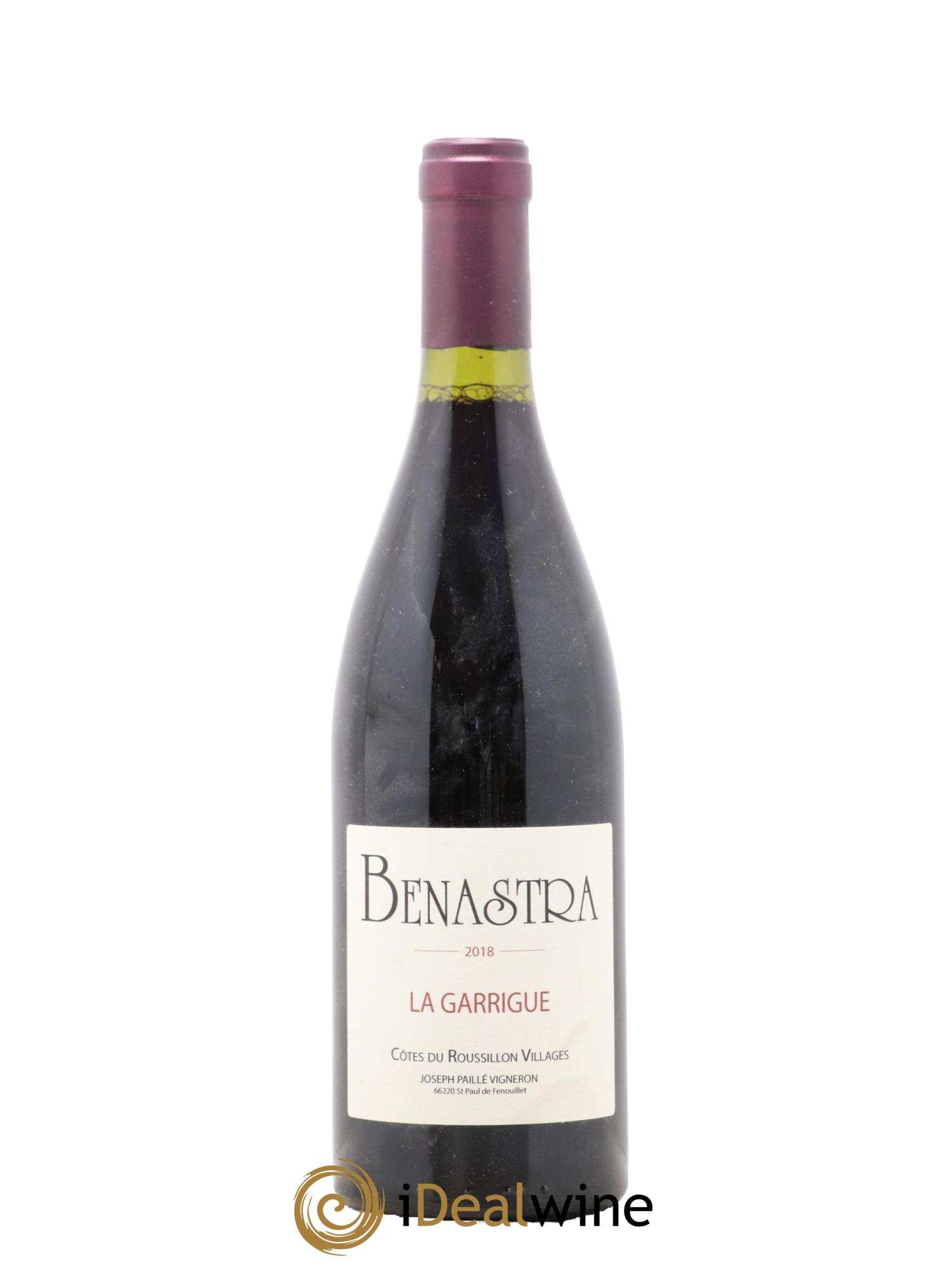 Côtes du Roussillon Villages Benastra La Garigue Joseph Paillé 2018 - Lot de 1 bouteille - 0