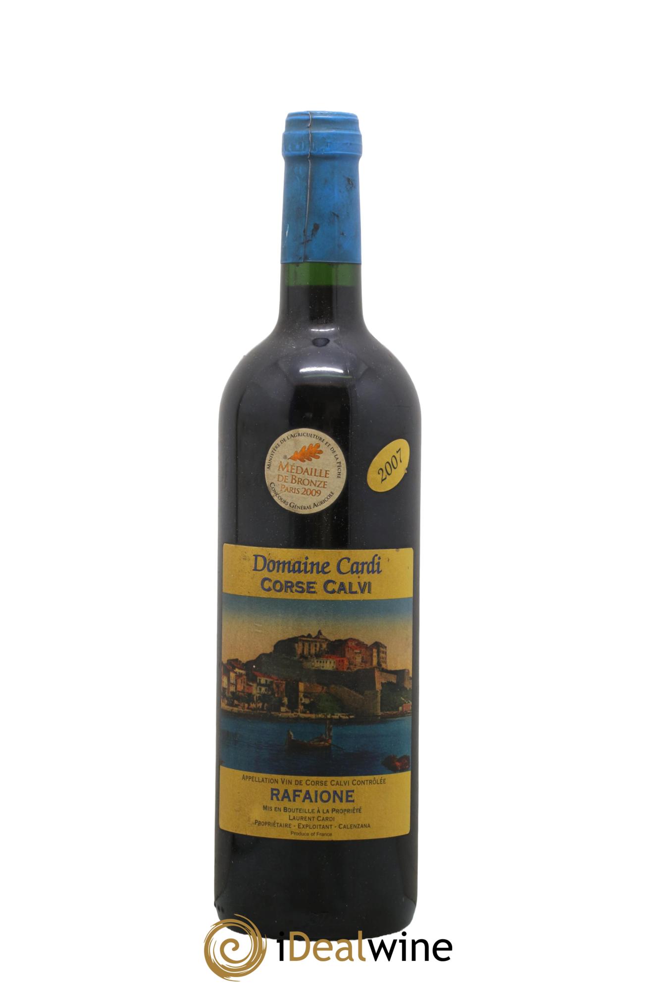 Vin de Corse Calvi AOP Rafaione Domaine Cardi 2007 - Lot de 1 bouteille - 0