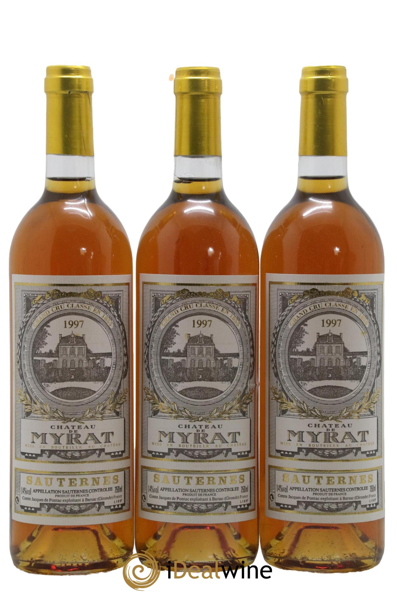 Château de Myrat 2ème Grand Cru Classé 1997 - Lotto di 12 bottiglie - 1