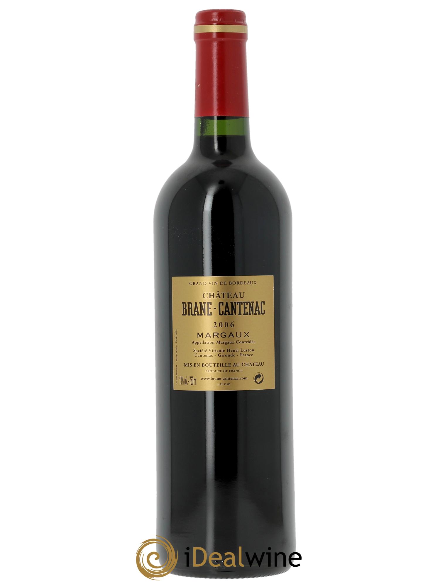 Château Brane Cantenac 2ème Grand Cru Classé (CBO à partir de 6 bts) 2006 - Lot de 1 bouteille - 1