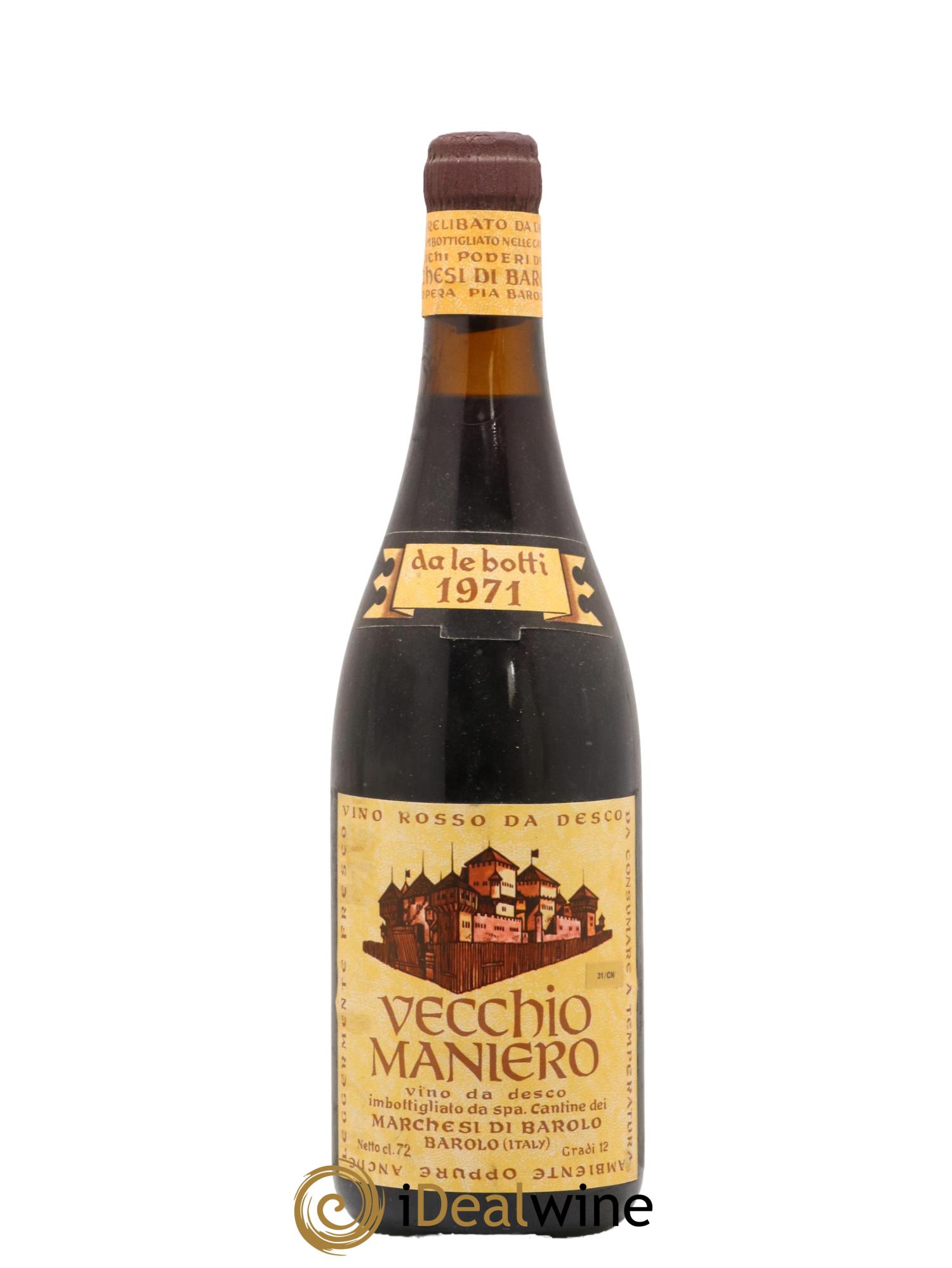 Barolo DOCG Vecchio Maniero Marchesi di Barolo 1971 - Lotto di 1 bottiglia - 0