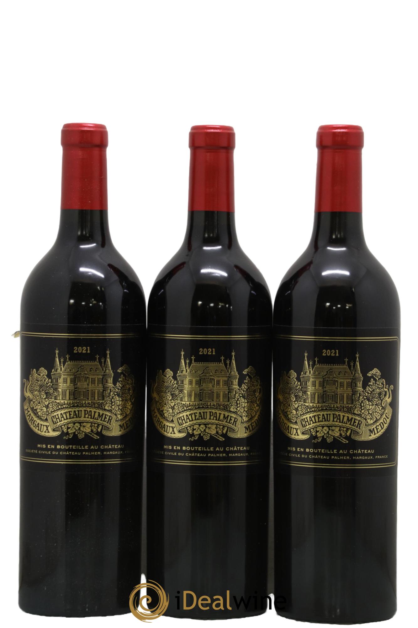 Château Palmer 3ème Grand Cru Classé 2021 - Lot of 3 bottles - 0