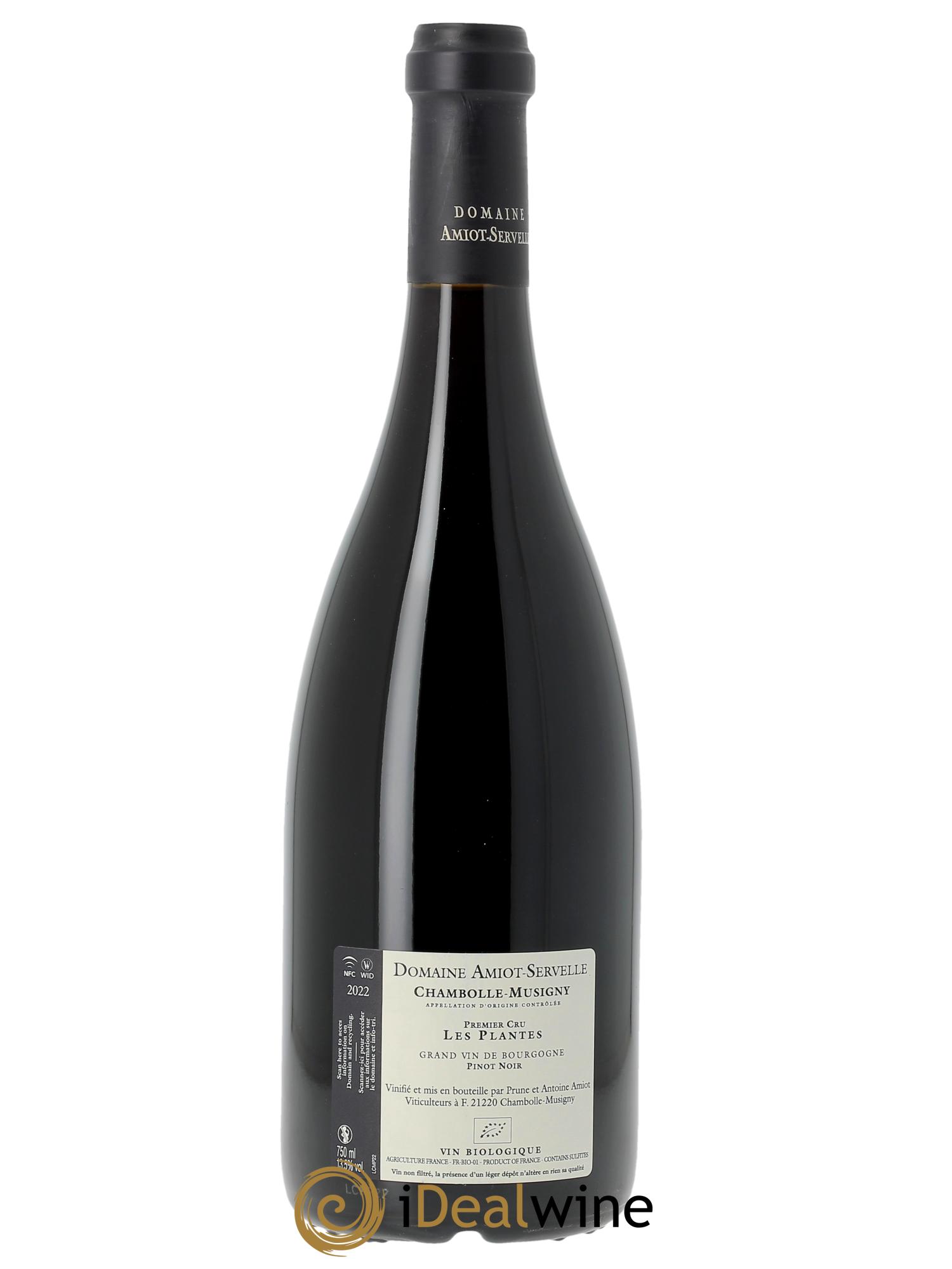 Chambolle-Musigny 1er Cru Les Plantes Amiot-Servelle 2022 - Lot de 1 bouteille - 1