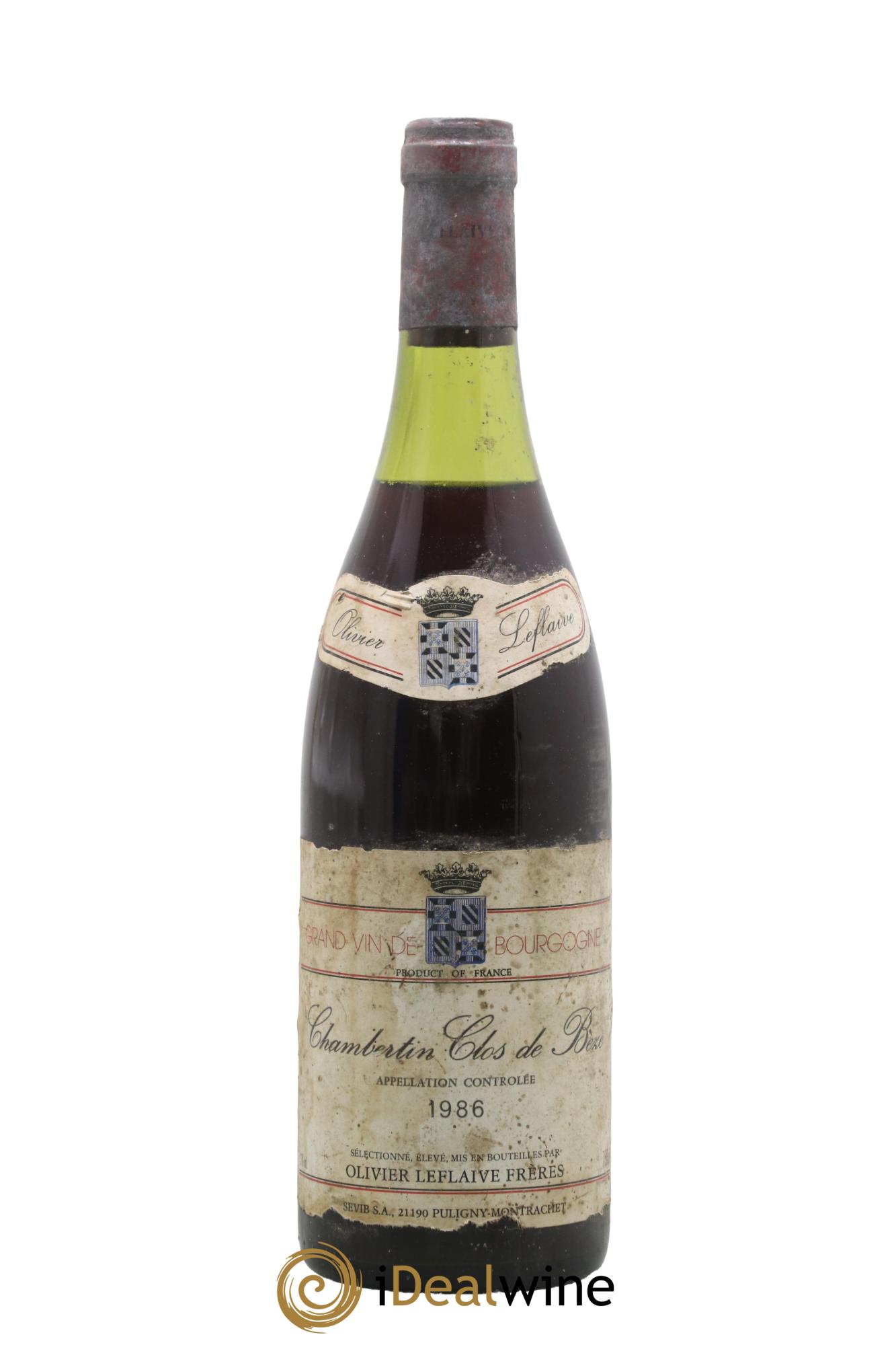 Chambertin Clos de Bèze Grand Cru olivier Leflaive 1986 - Lot de 1 bouteille - 0