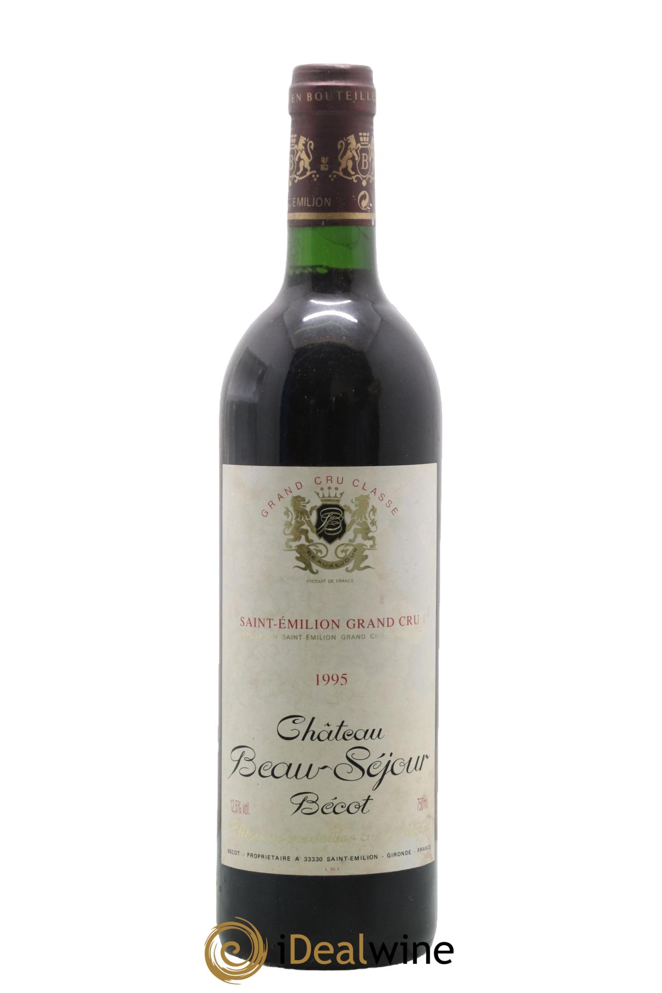 Château Beau-Séjour Bécot 1er Grand Cru Classé B 1995 - Lot de 1 bouteille - 0