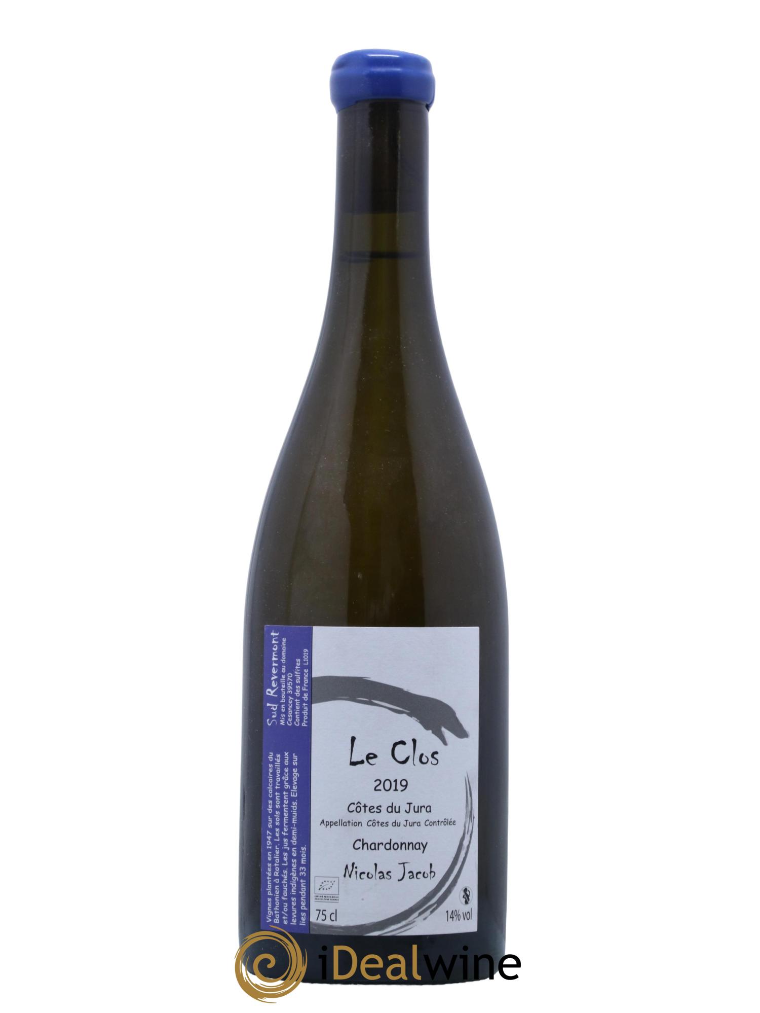 Côtes du Jura Chardonnay Le Clos Nicolas Jacob 2019 - Lot de 1 bouteille - 0