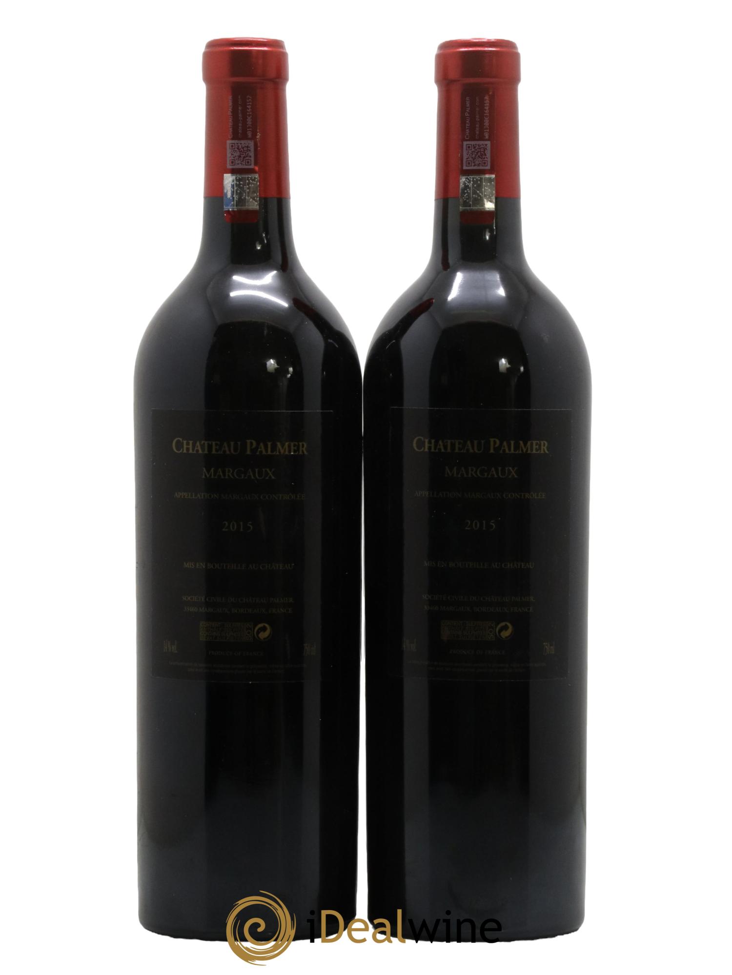 Château Palmer 3ème Grand Cru Classé 2015 - Lot de 2 bouteilles - 1
