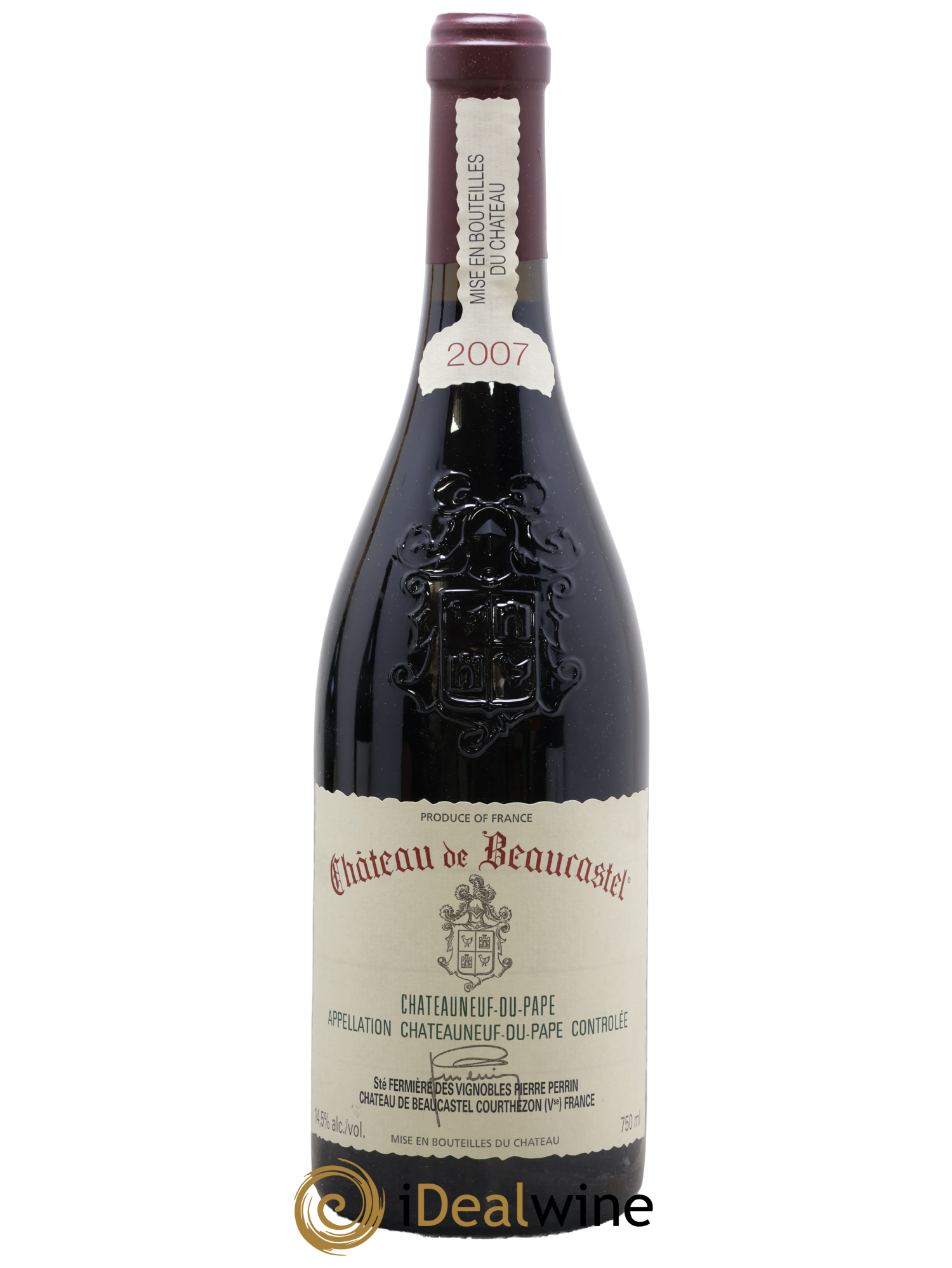 Châteauneuf-du-Pape Château de Beaucastel Famille Perrin 2007 - Lot of 1 bottle - 0