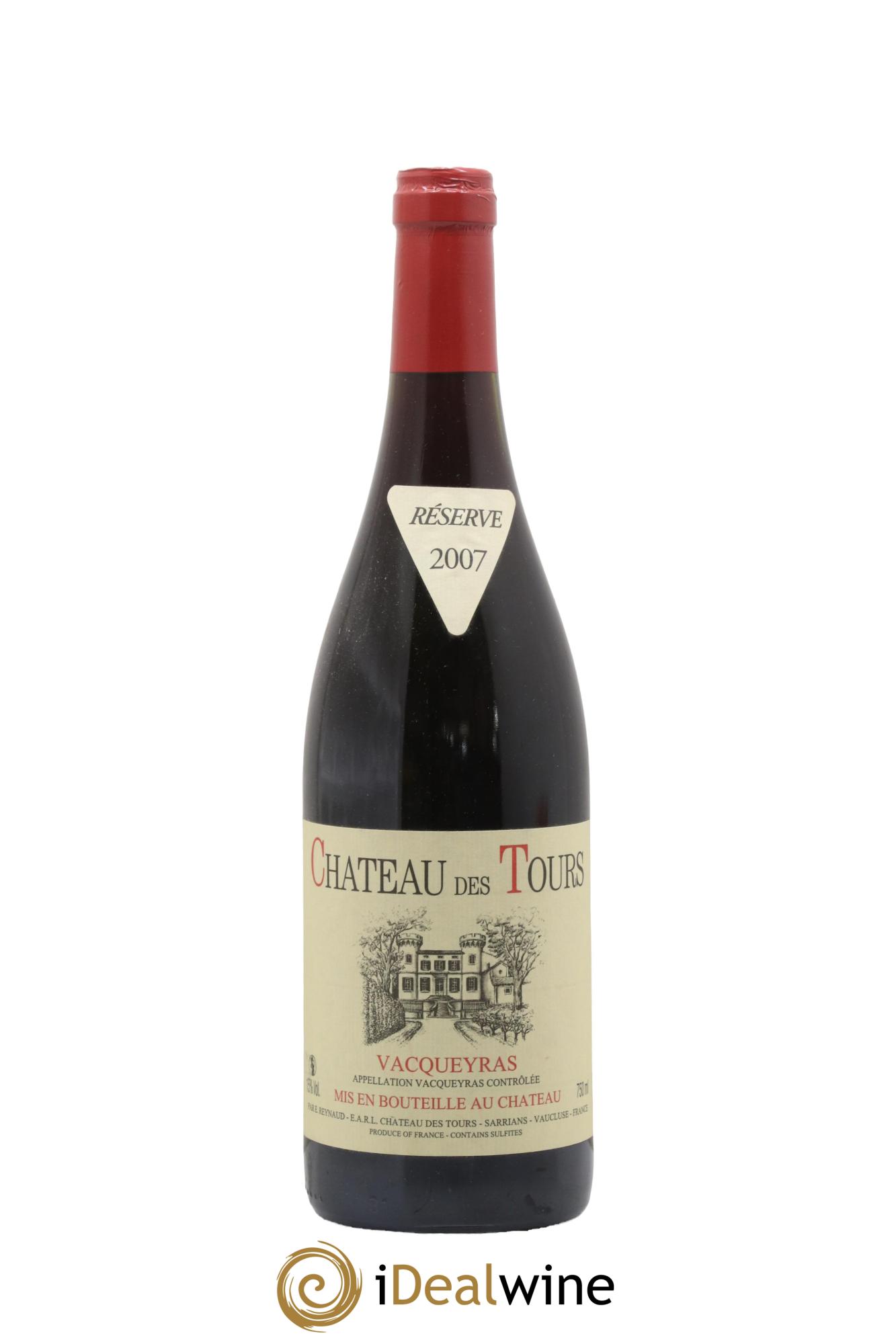 Vacqueyras Château des Tours Emmanuel Reynaud 2007 - Lot de 1 bouteille - 0