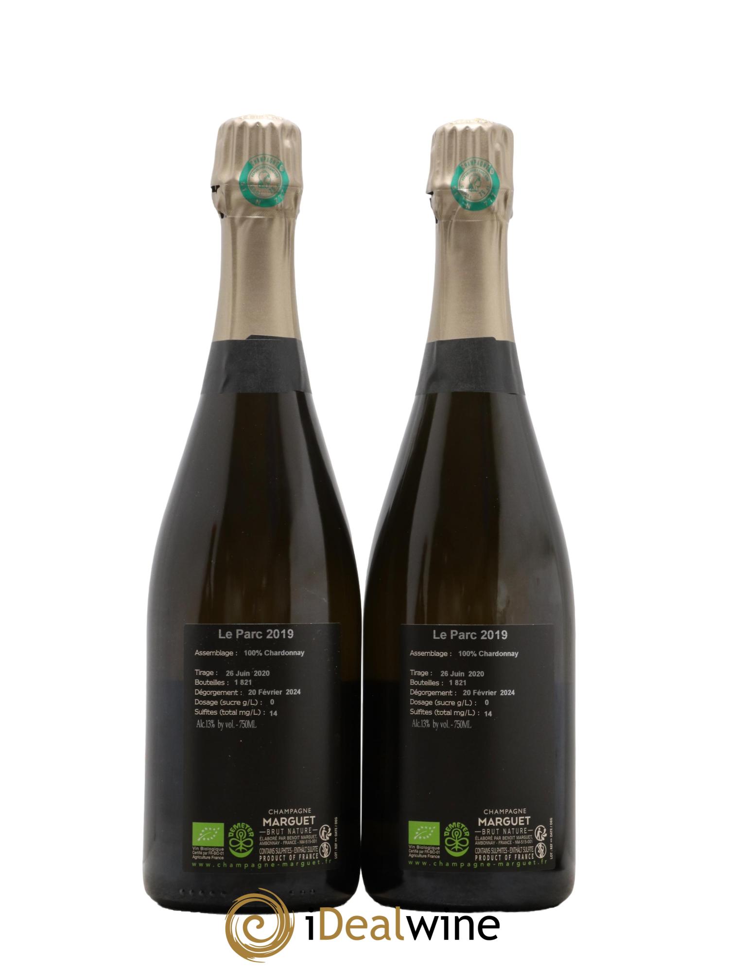 Le Parc Grand Cru Brut Nature Marguet 2019 - Lot de 2 bouteilles - 1