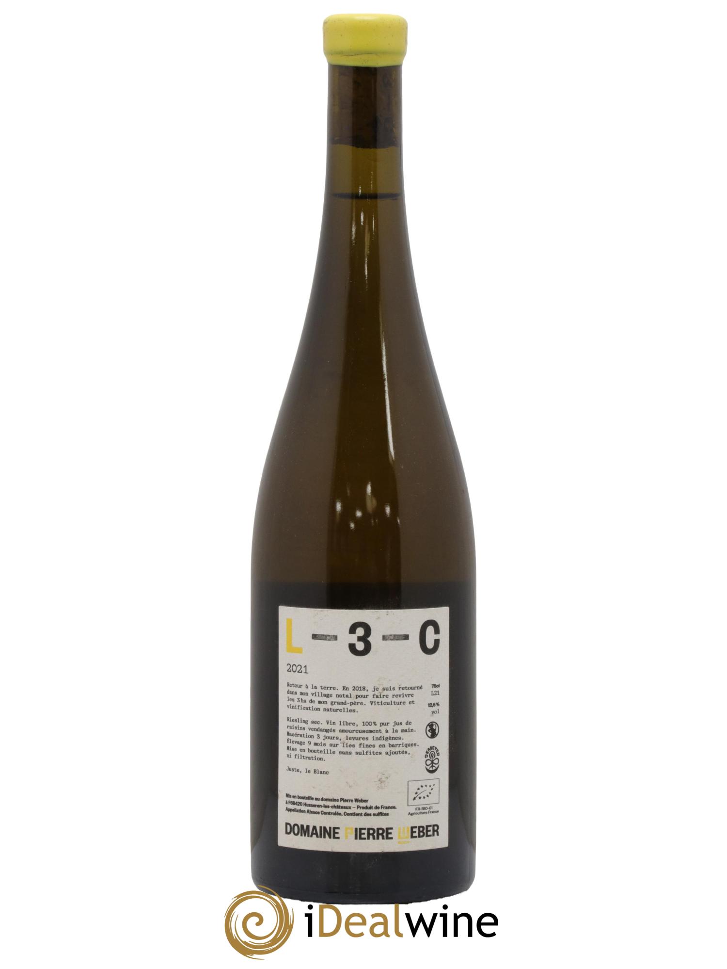 Alsace L3C Le Blanc Pierre Weber 2021 - Posten von 1 Flasche - 1