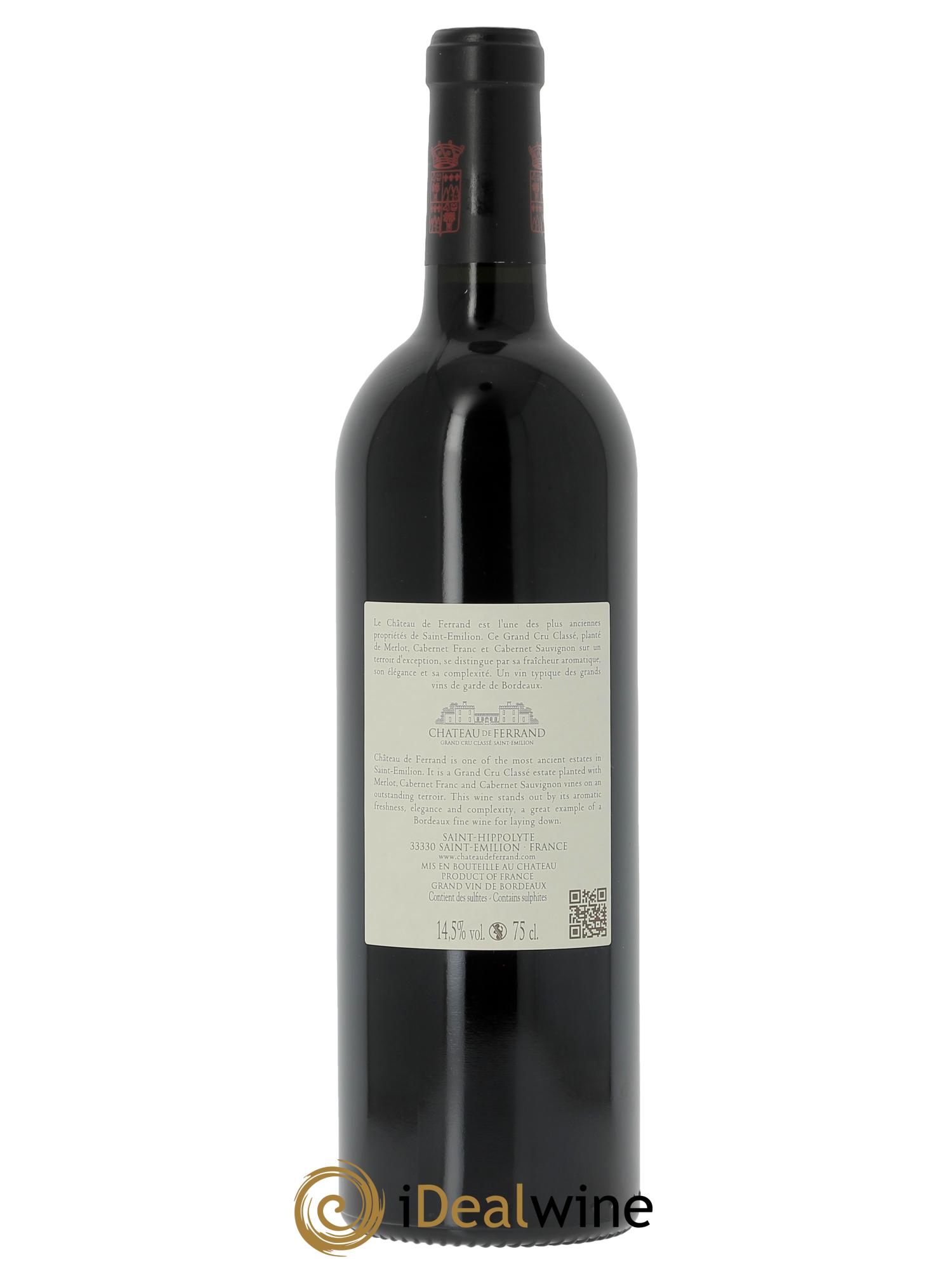 Château de Ferrand Grand Cru Classé (CBO à partir de 6 bts) 2020 - Lot de 1 bouteille - 1