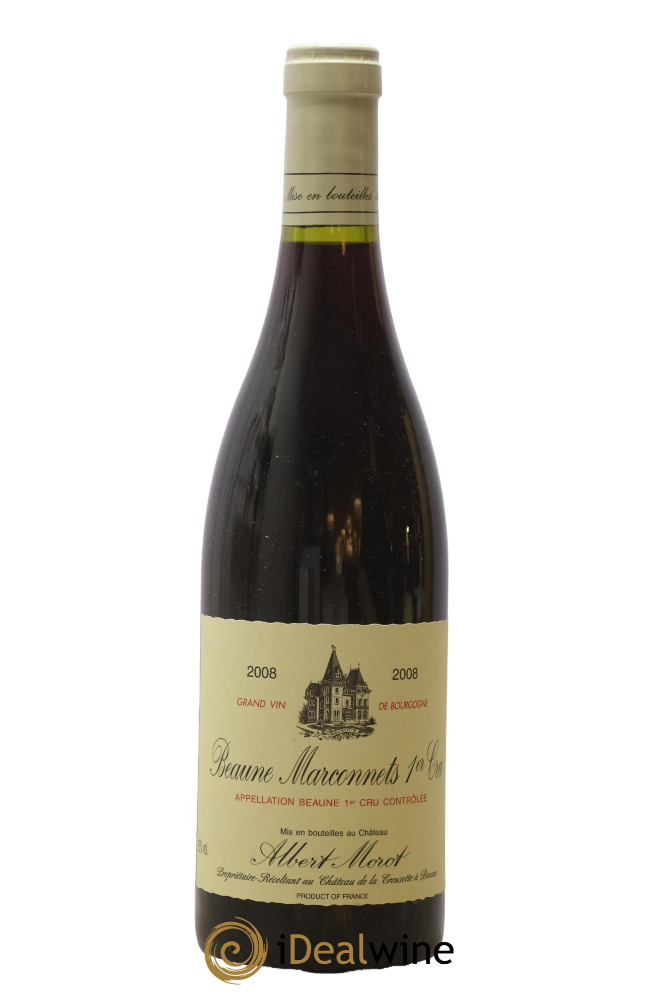 Beaune 1er Cru Marconnets Domaine Albert Morot 2008 - Lot of 1 bottle - 0