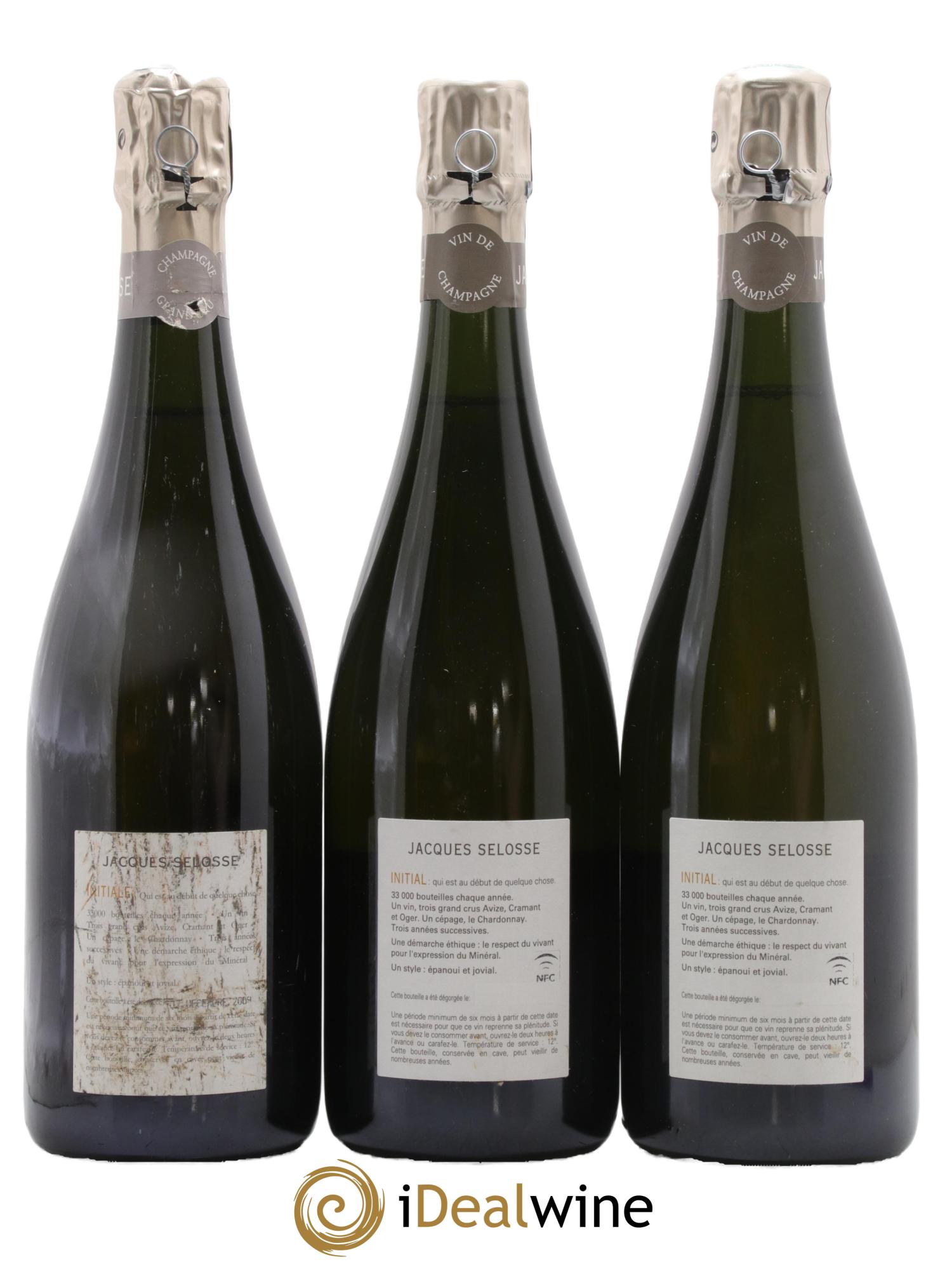 Initial Brut Jacques Selosse - Lot de 3 bouteilles - 1