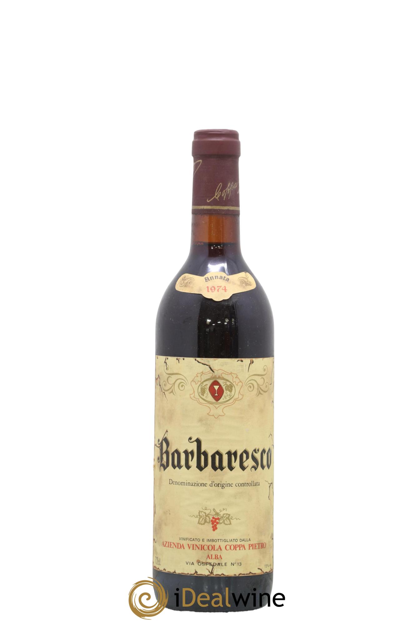 Barbaresco DOCG Coppa Pietro 1974 - Lot de 1 bouteille - 0