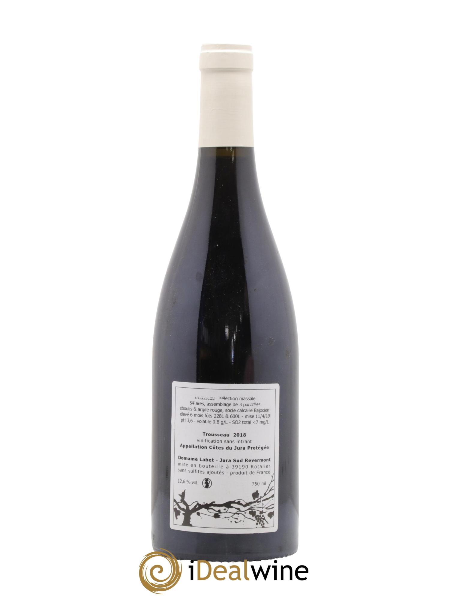 Côtes du Jura Trousseau Labet 2018 - Lot de 1 bouteille - 1