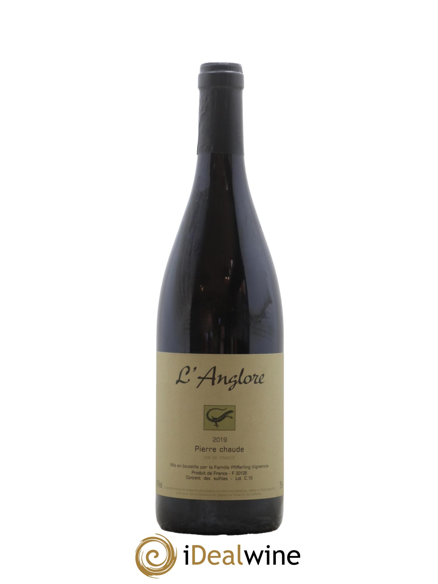 Vin de France Pierre chaude L'Anglore 2019 - Lot de 1 bouteille - 0