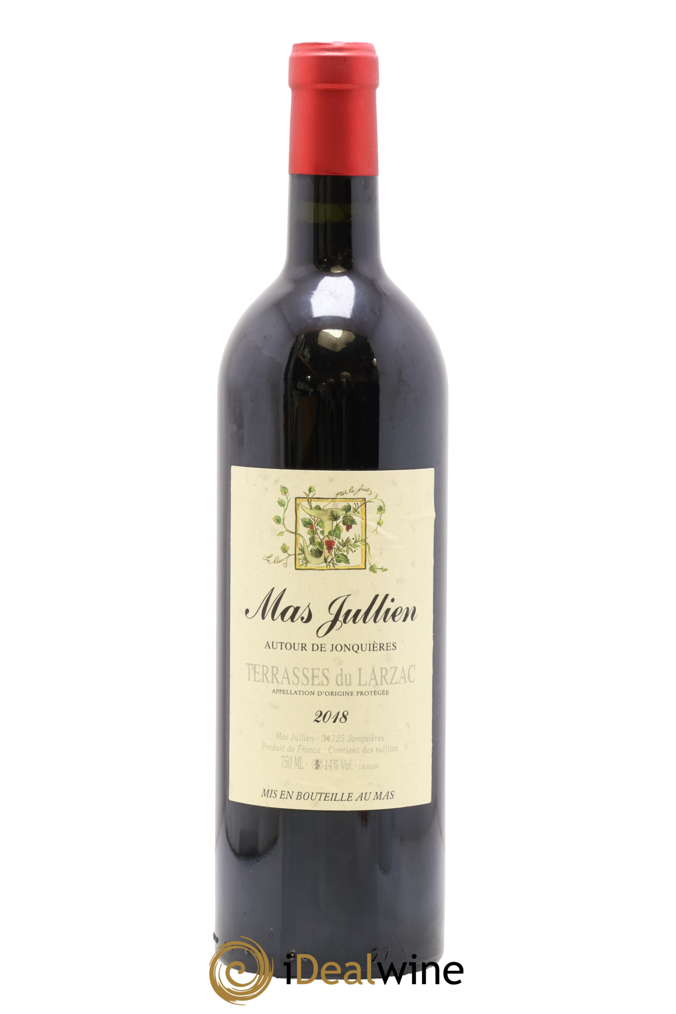 Terrasses du Larzac Mas Jullien Autour de Jonquières Olivier Jullien 2018 - Posten von 1 Flasche - 0