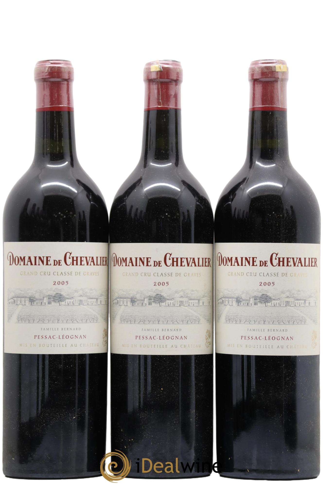 Domaine de Chevalier Cru Classé de Graves 2005 - Lot de 3 bouteilles - 0