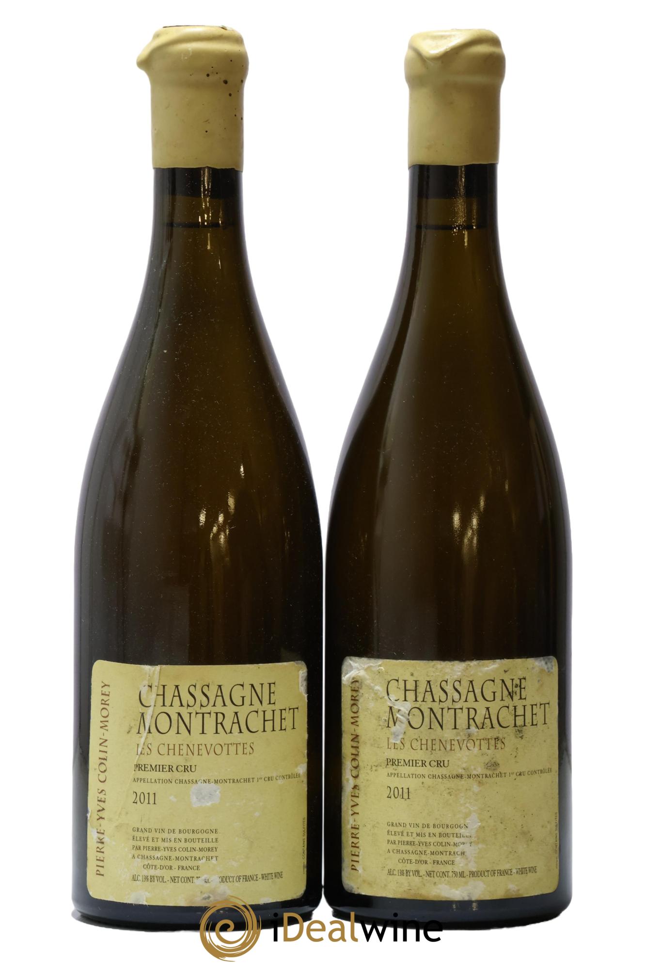 Chassagne-Montrachet 1er Cru Les Chenevottes Pierre-Yves Colin Morey 2011 - Posten von 2 Flaschen - 0
