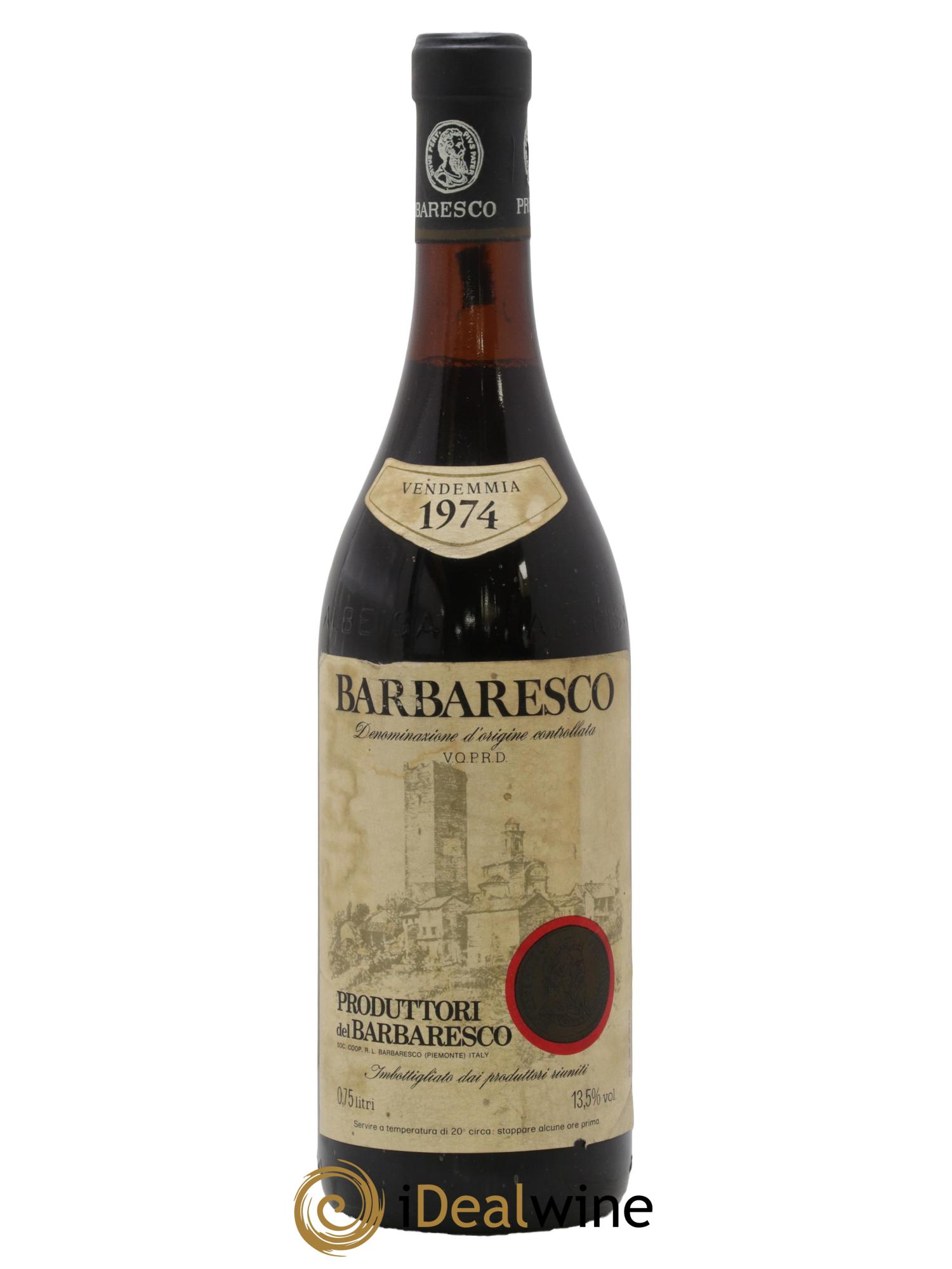 Barbaresco DOCG Produttori del Barbaresco 1974 - Posten von 1 Flasche - 0