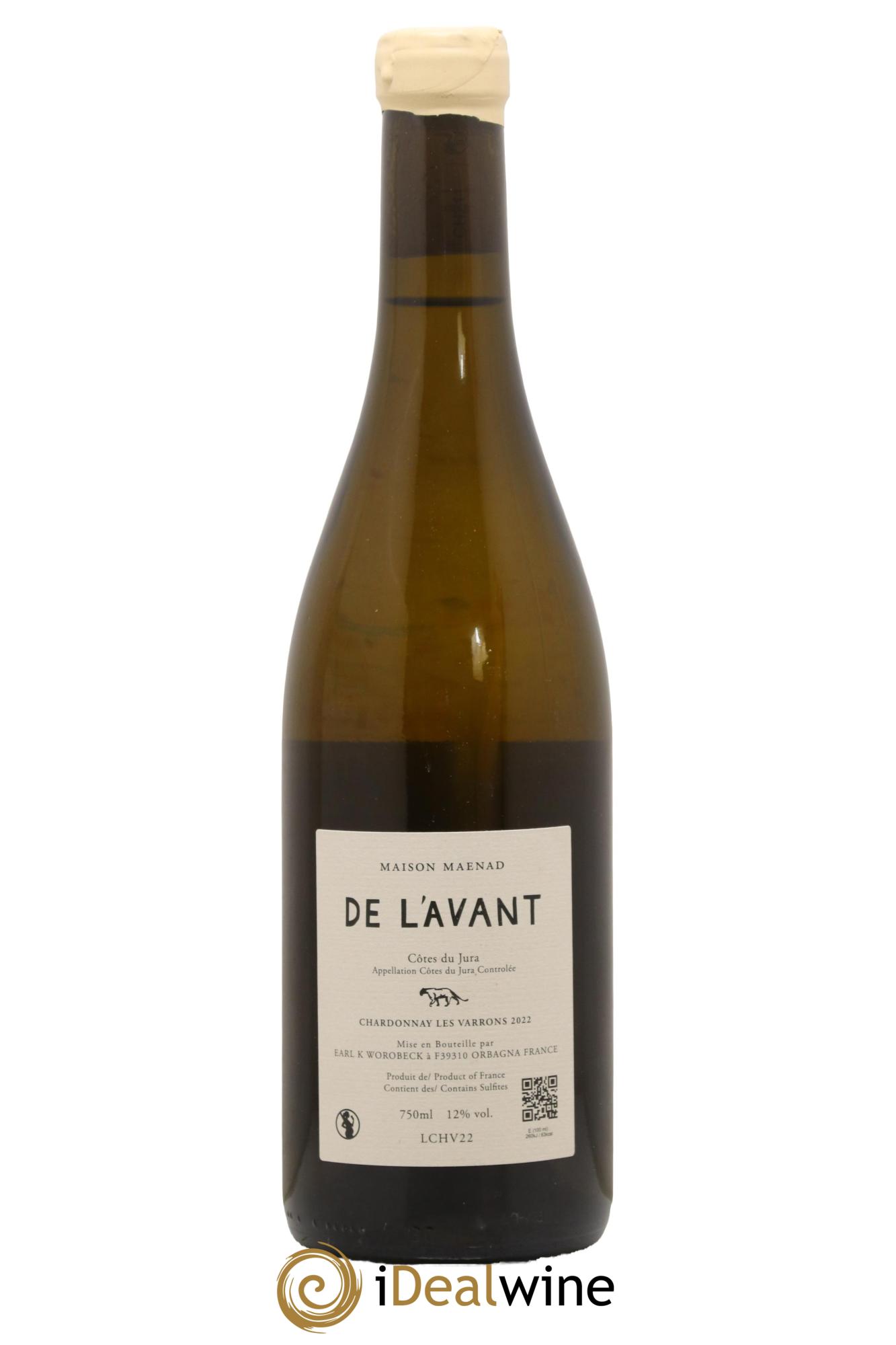 Côtes du Jura De l'Avant Les Varrons Katie Worobeck Maison Maenad 2022 - Lot de 1 bouteille - 1