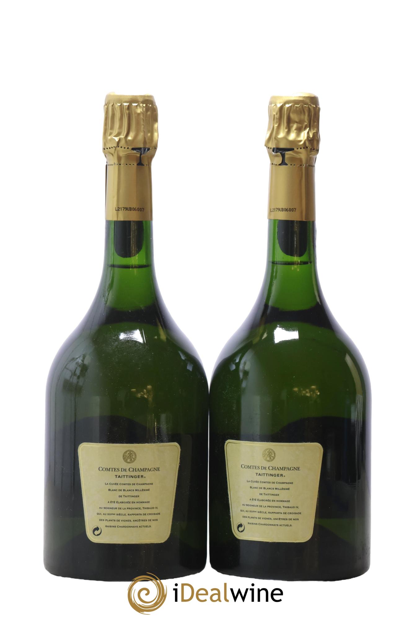 Comtes de Champagne Taittinger 1995 - Lotto di 2 bottiglie - 1