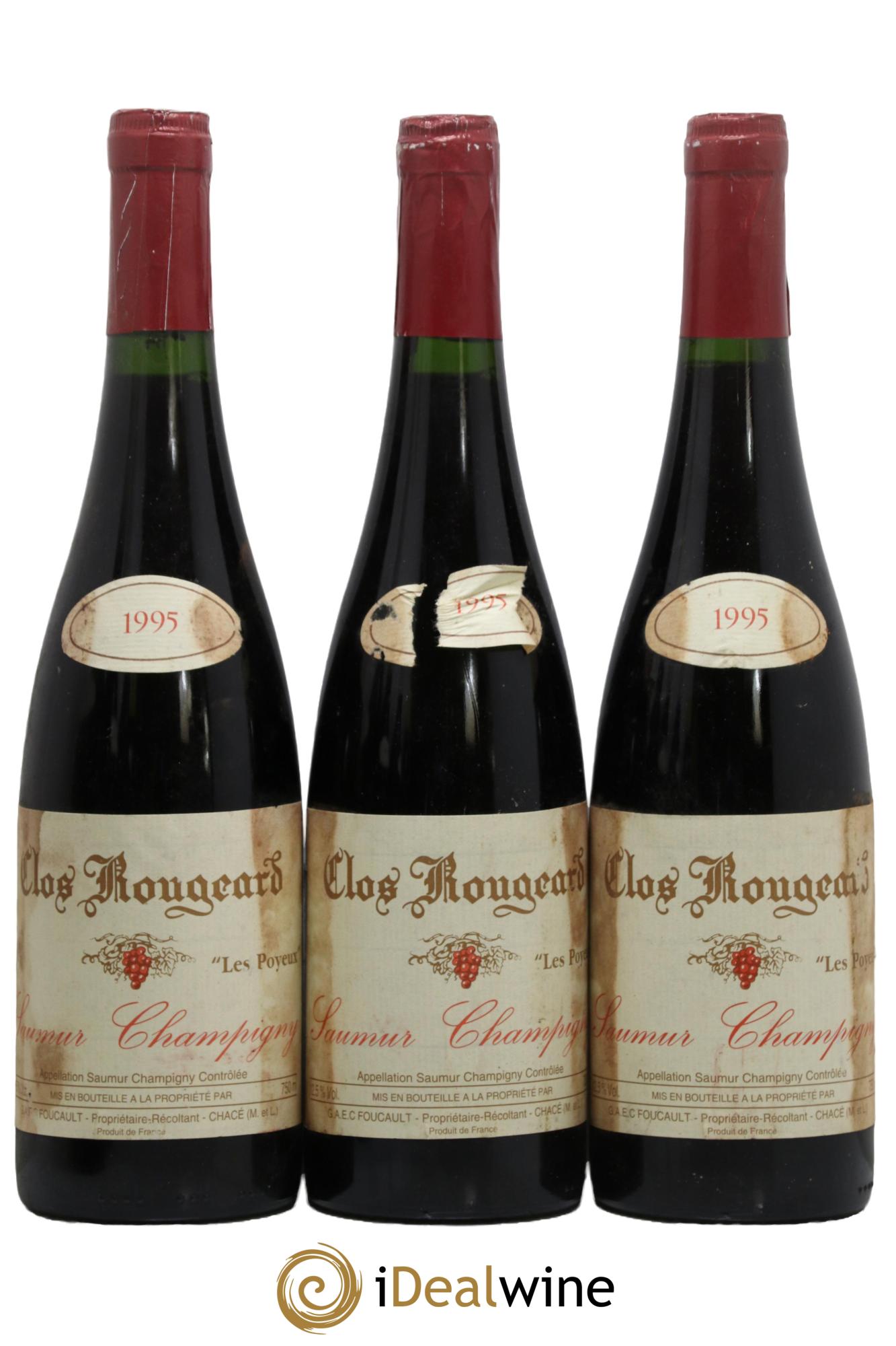 Saumur-Champigny Les Poyeux Clos Rougeard 1995 - Posten von 3 Flaschen - 0