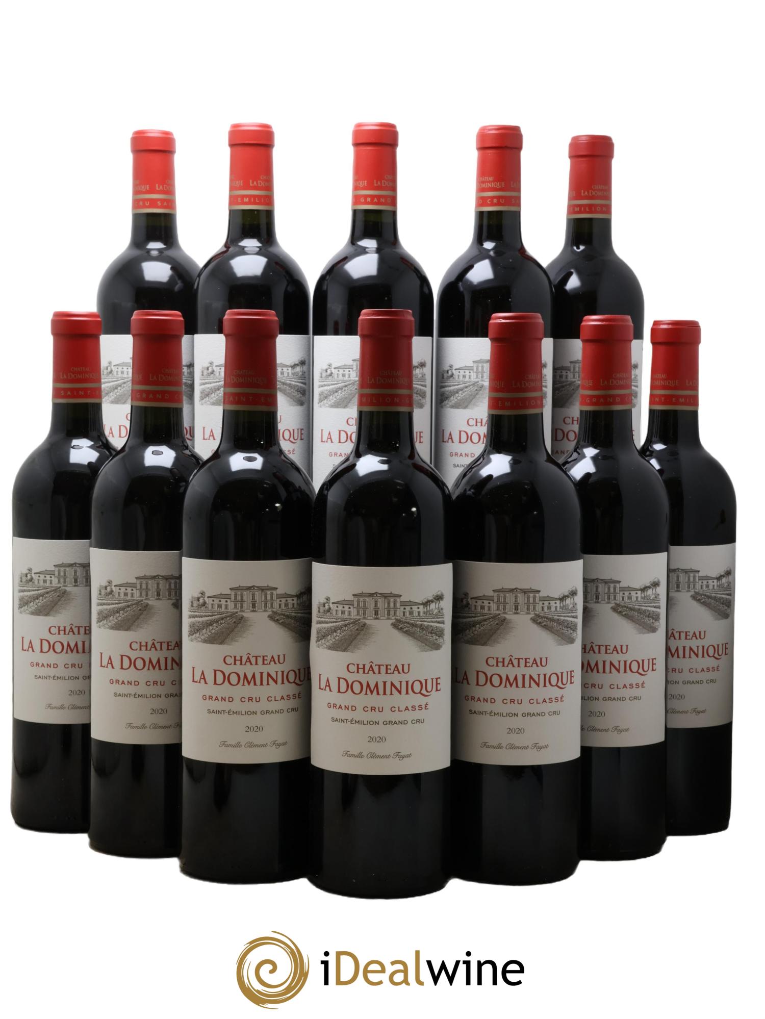 Château la Dominique Grand Cru Classé 2020 - Lot of 12 bottles - 0