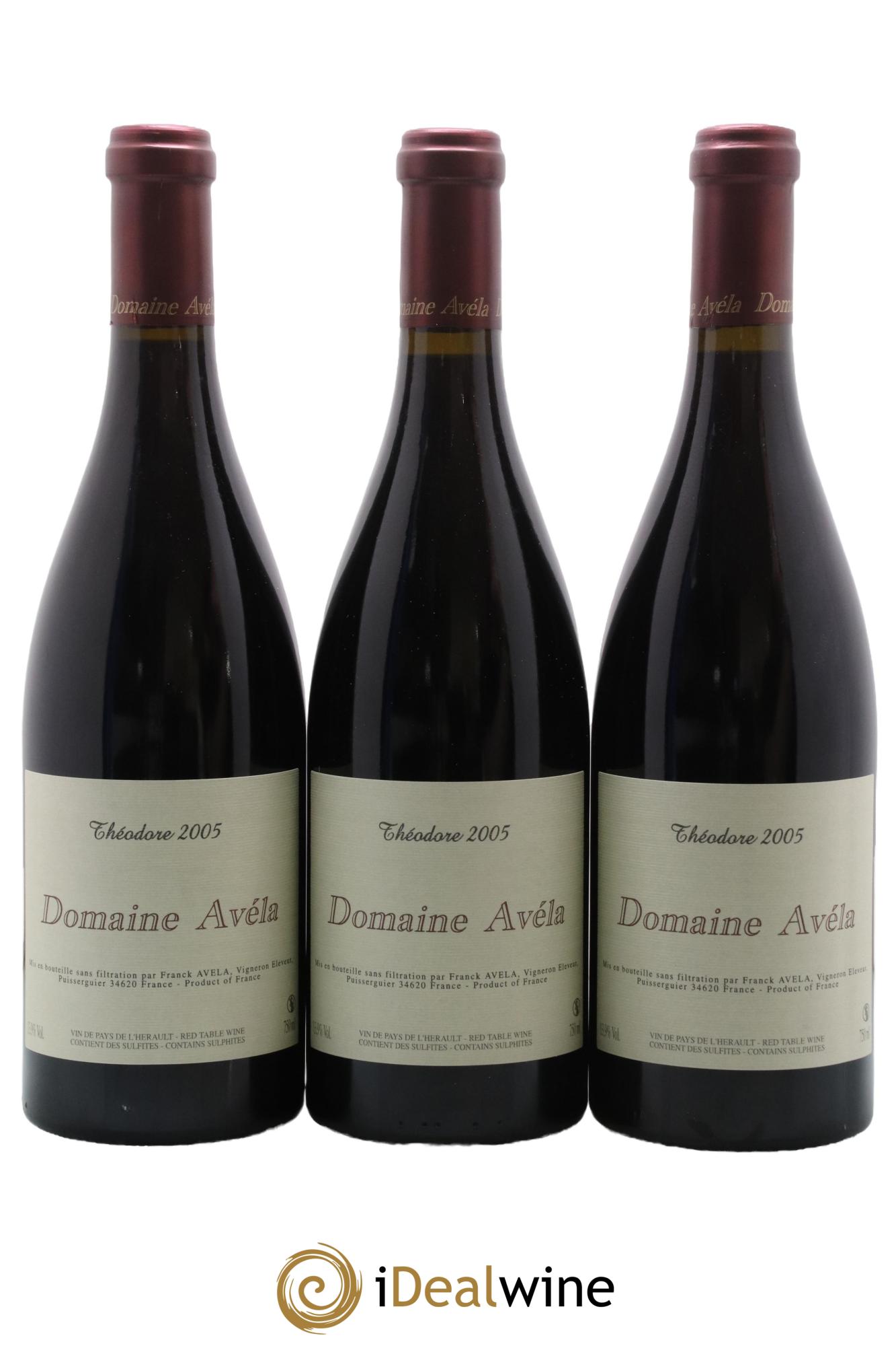 Vin de France Théodore Avéla  2005 - Lot de 6 bouteilles - 2