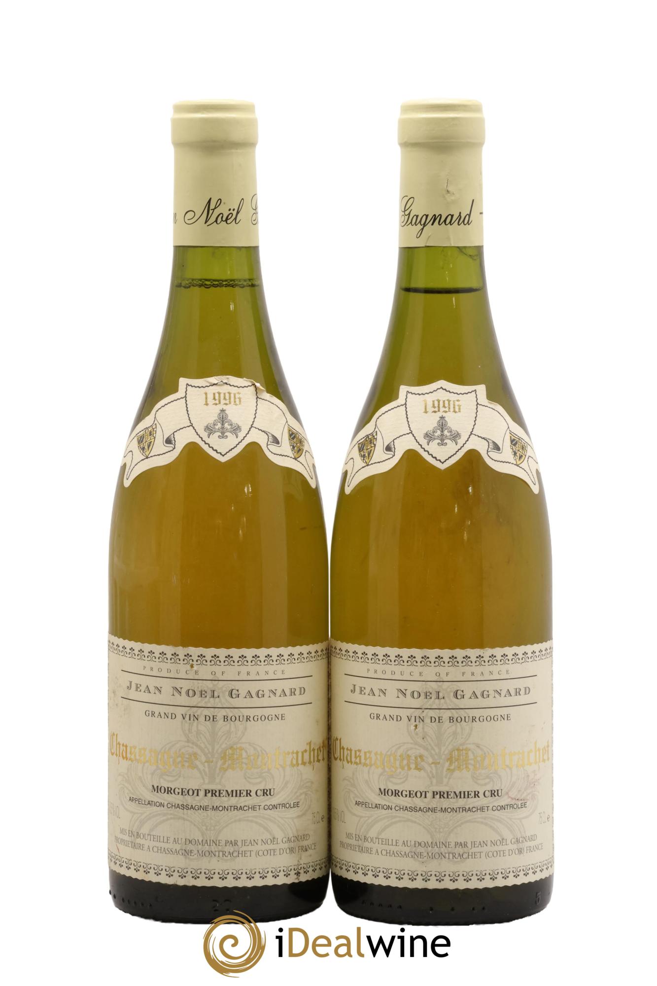 Chassagne-Montrachet 1er Cru Morgeot Jean Noël Gagnard (Domaine) 1996 - Lot de 2 bouteilles - 0