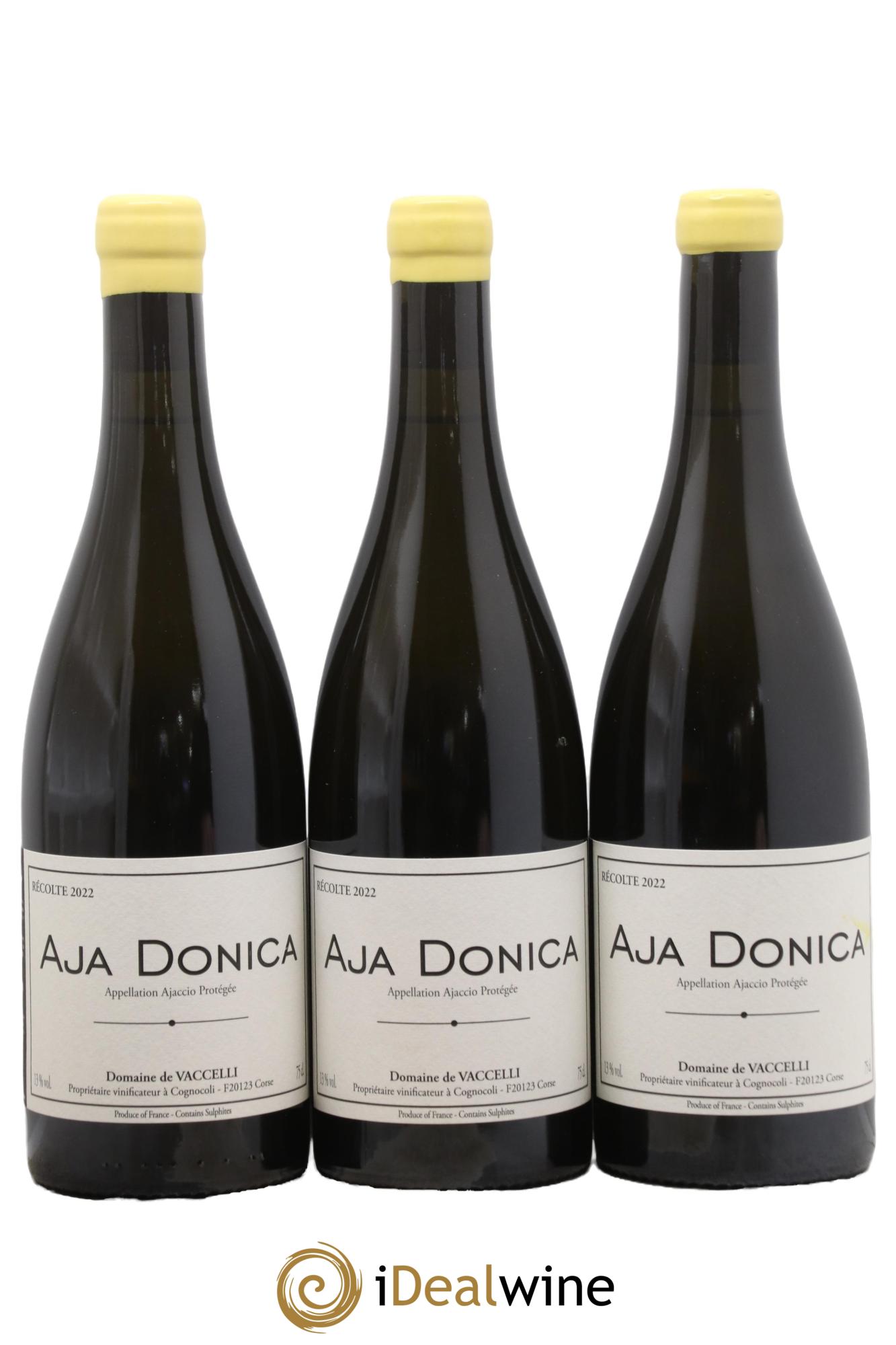 Ajaccio Aja Donica Vaccelli 2022 - Posten von 3 Flaschen - 0