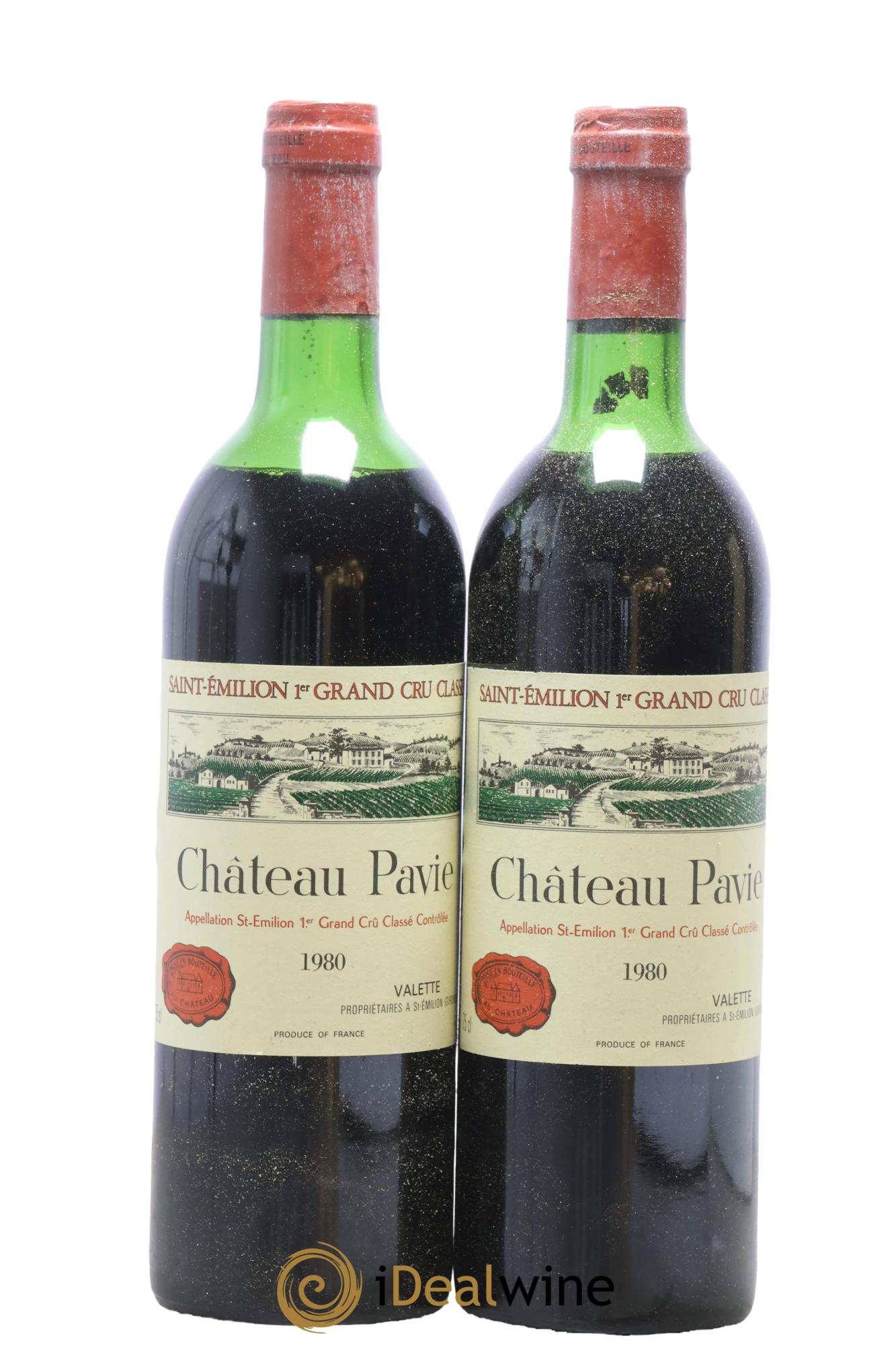 Château Pavie 1er Grand Cru Classé A 1980 - Lot of 2 bottles - 0