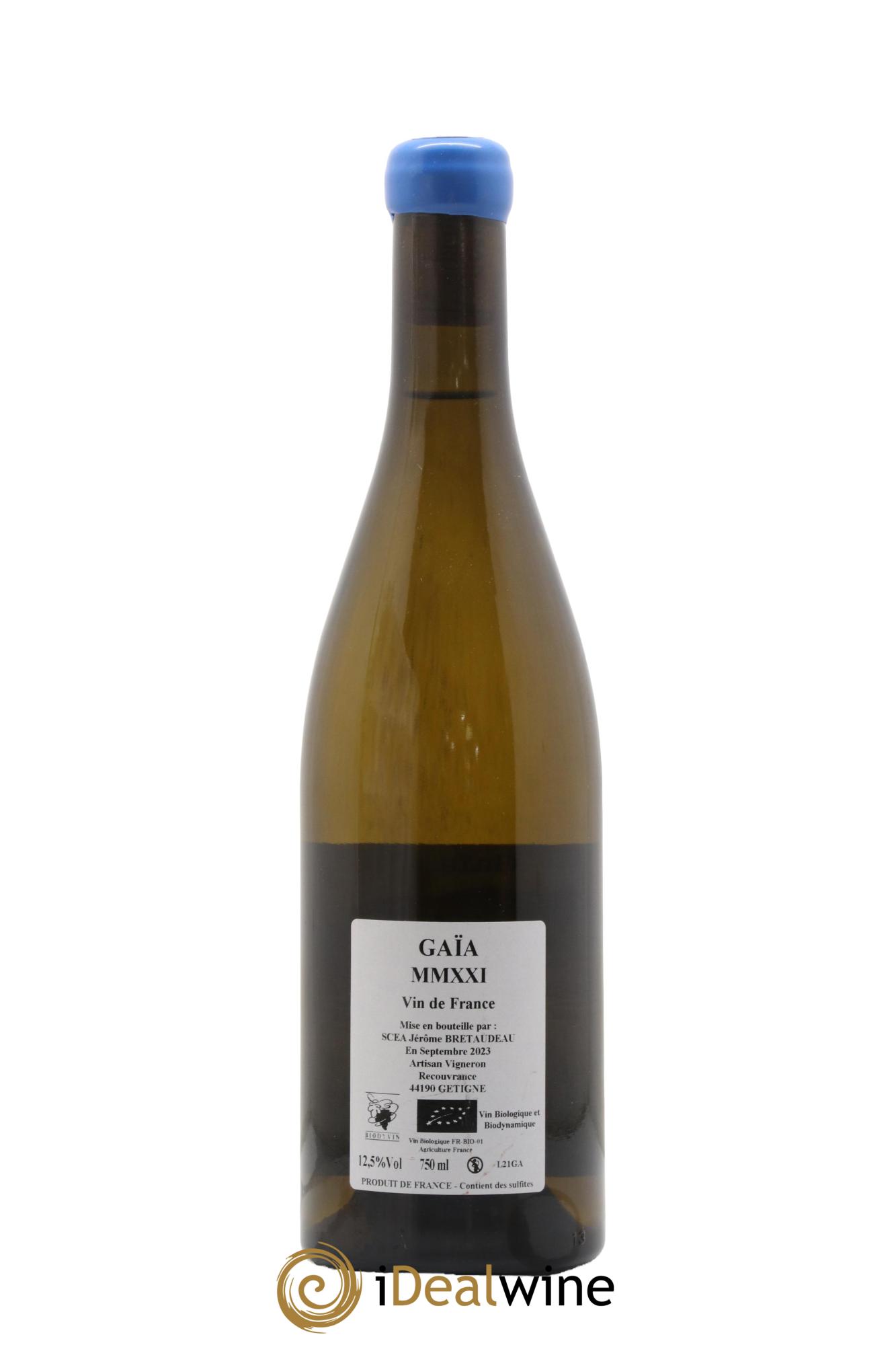 Muscadet-Sèvre-et-Maine Gaia Jérôme Bretaudeau - Domaine de Bellevue 2021 - Lotto di 1 bottiglia - 1