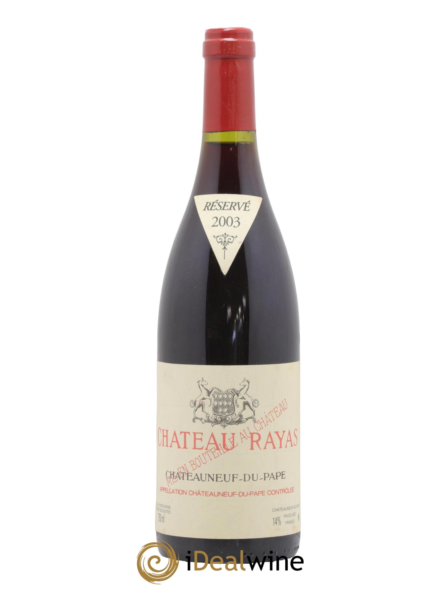 Châteauneuf-du-Pape Château Rayas Emmanuel Reynaud 2003 - Lot de 1 bouteille - 0