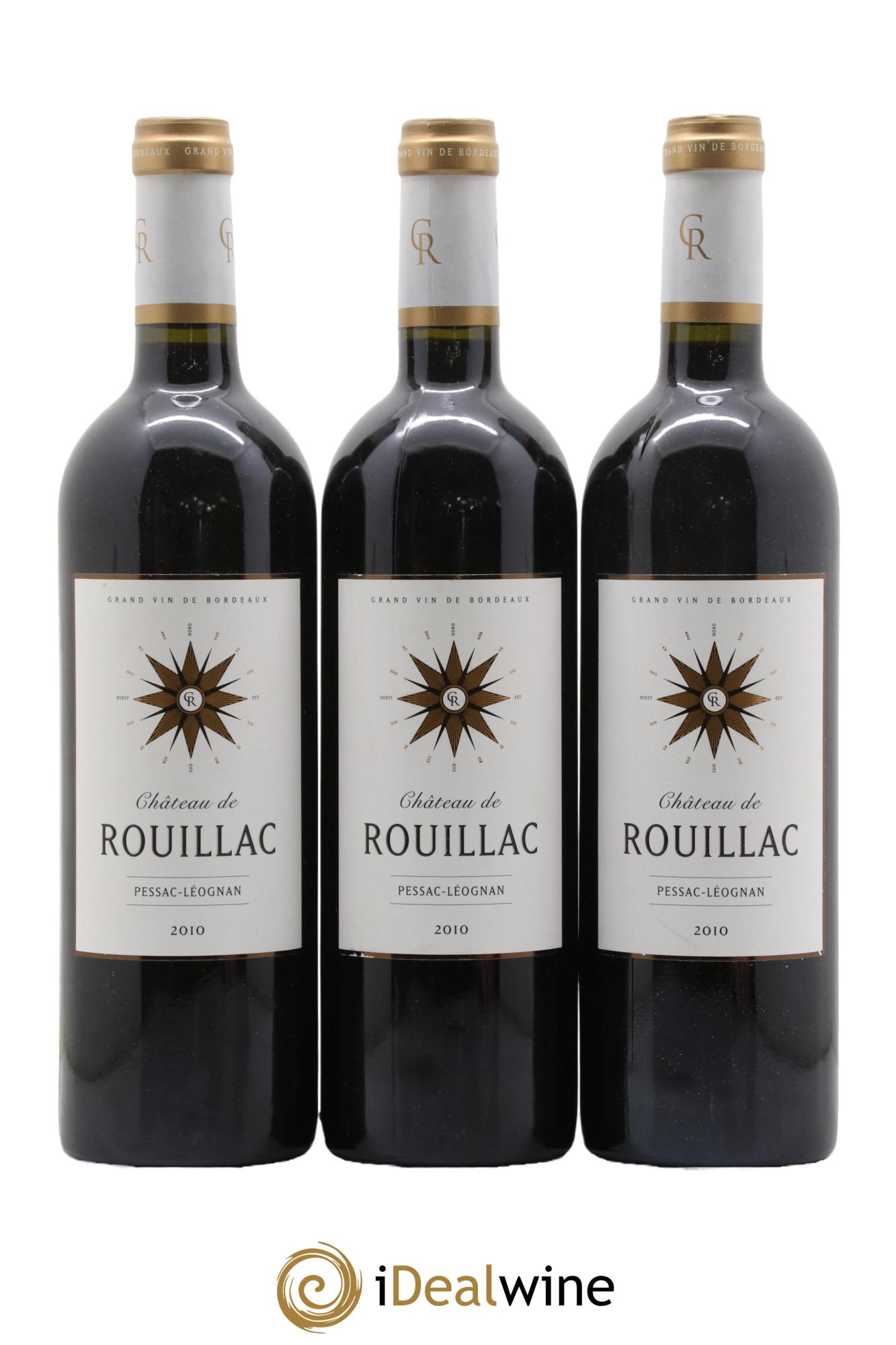 Château de Rouillac 2010 - Lotto di 3 bottiglie - 0