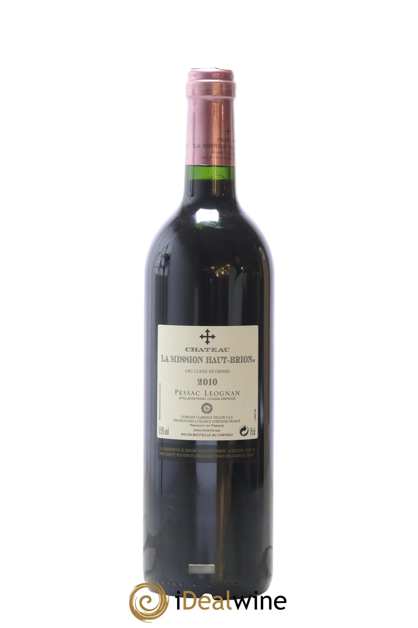 Château la Mission Haut-Brion Cru Classé de Graves 2010 - Lot of 1 bottle - 1