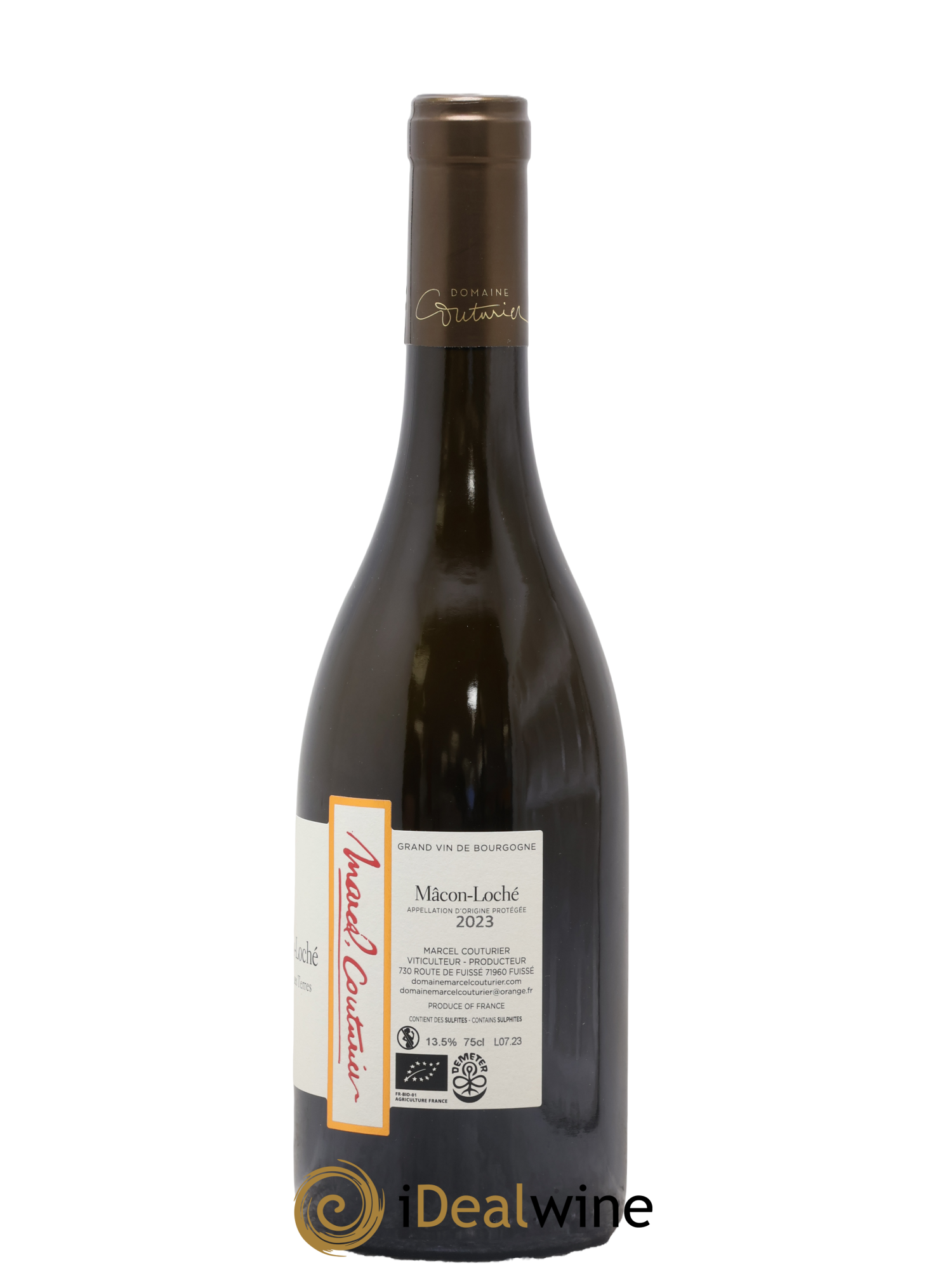 Mâcon Loché Les Longues Terres Marcel Couturier 2023 - Lot de 1 bouteille - 1