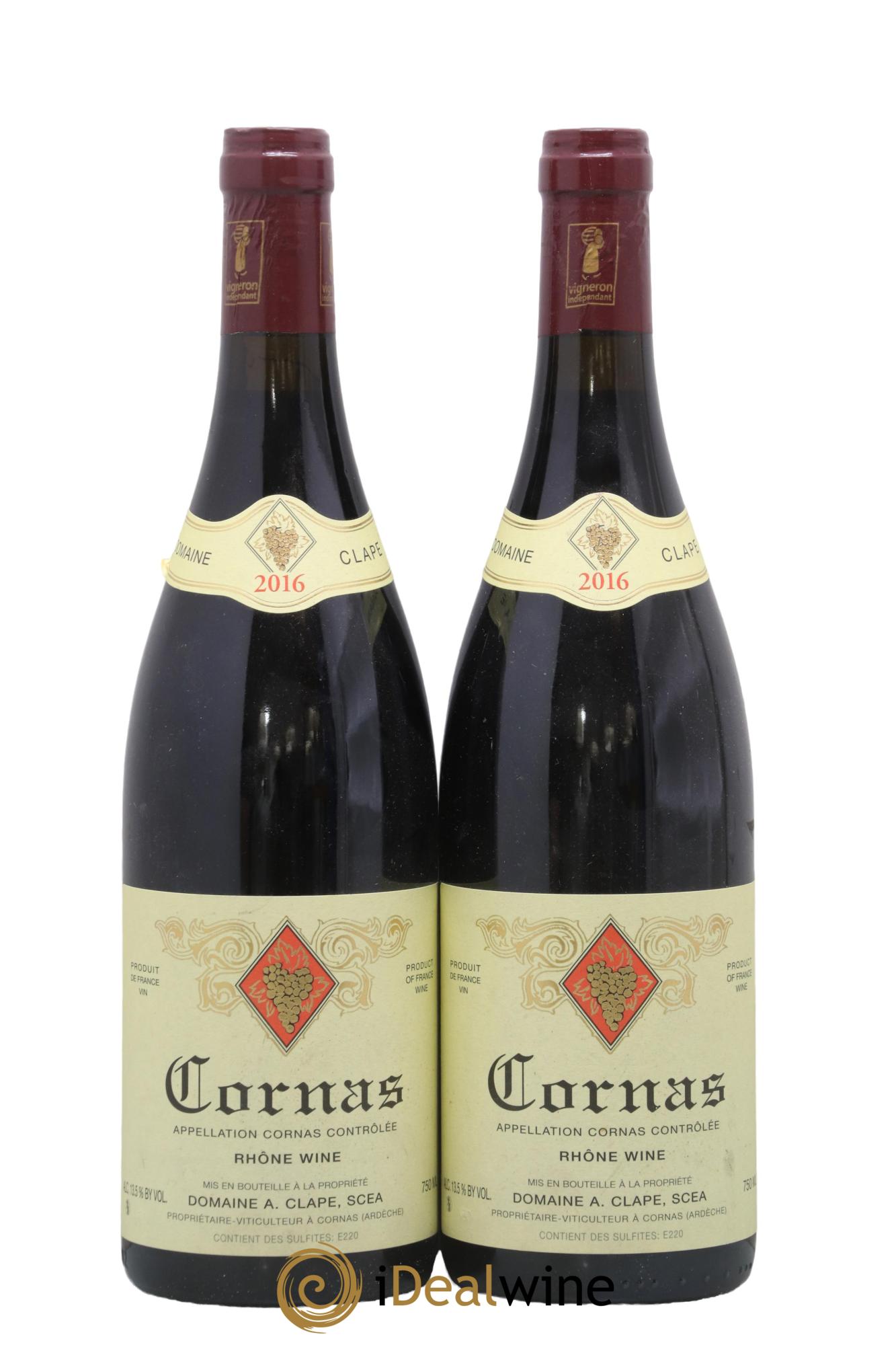 Cornas Auguste Clape 2016 - Lot of 2 bottles - 0
