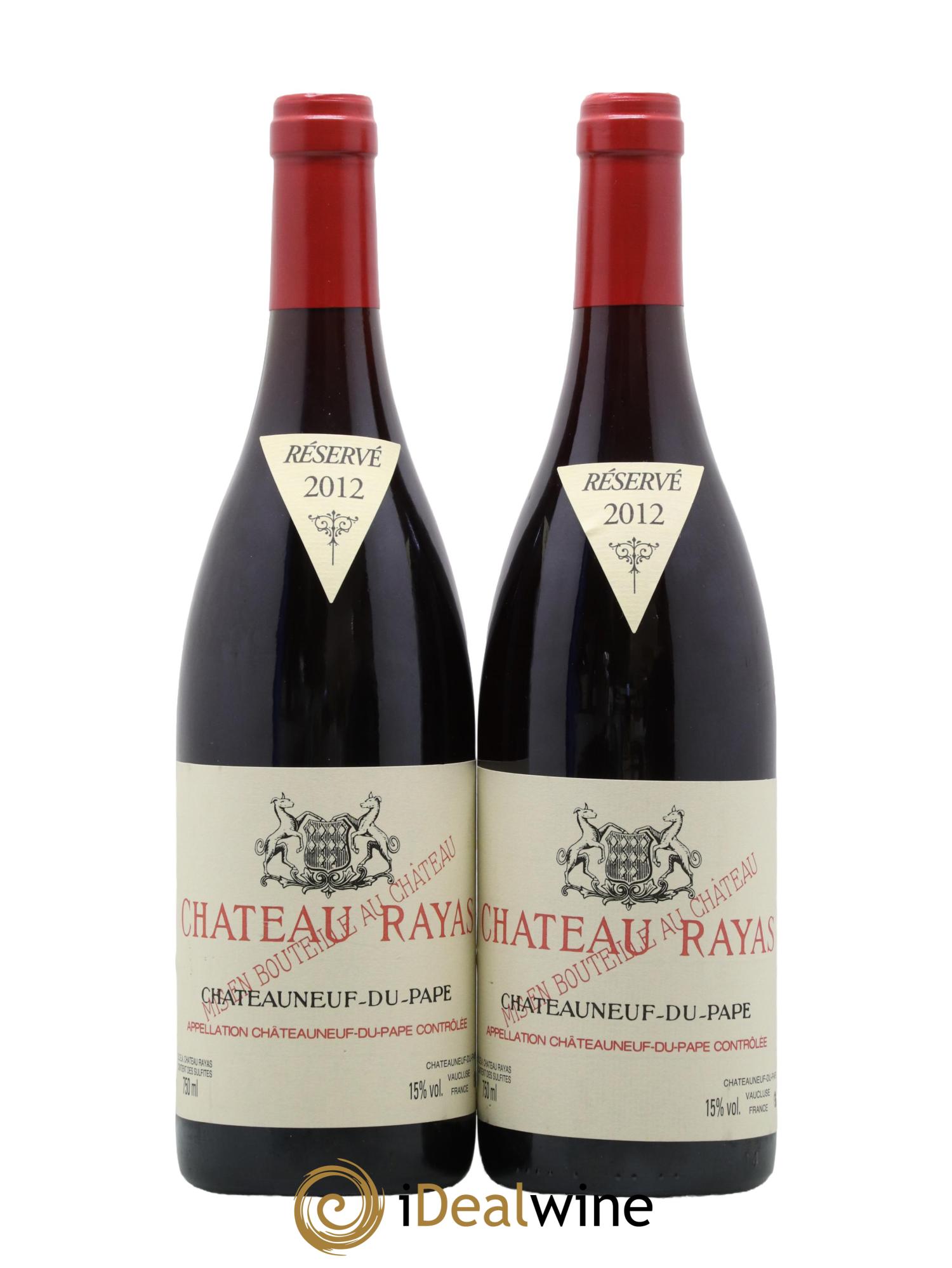 Châteauneuf-du-Pape Château Rayas Emmanuel Reynaud 2012 - Lot de 2 bouteilles - 0
