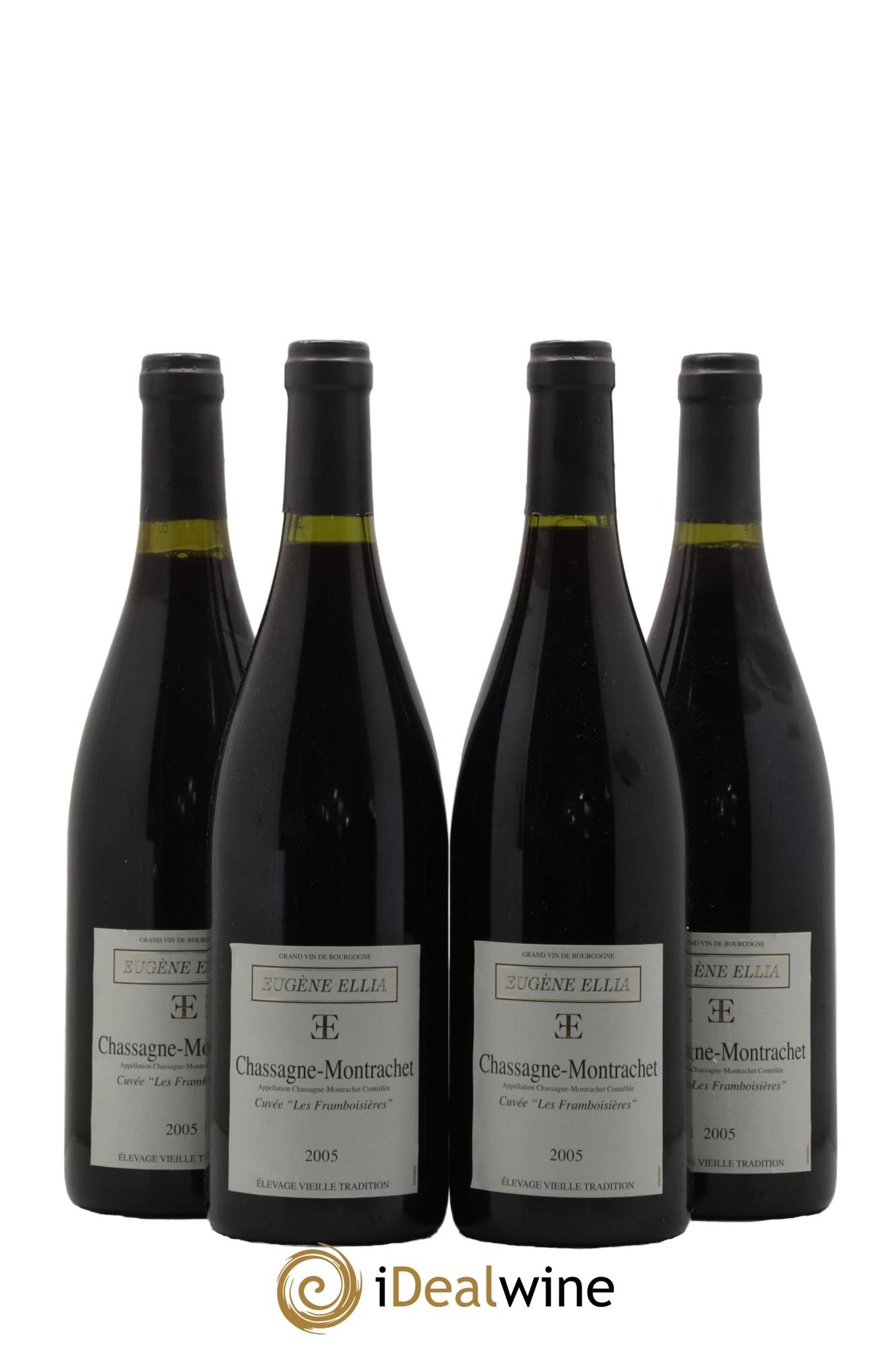 Chassagne-Montrachet Les Framboisières Eugène Ellia 2005 - Lot de 4 bouteilles - 0